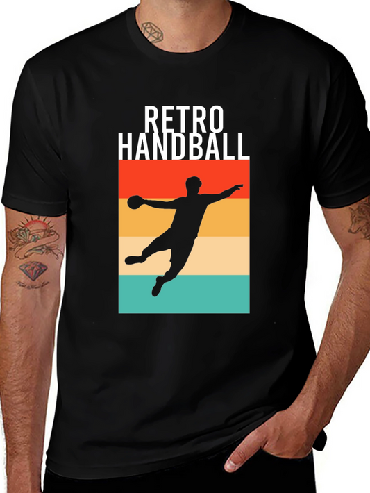 Retro Handball T-Shirt - Vintage Style Sport Tee