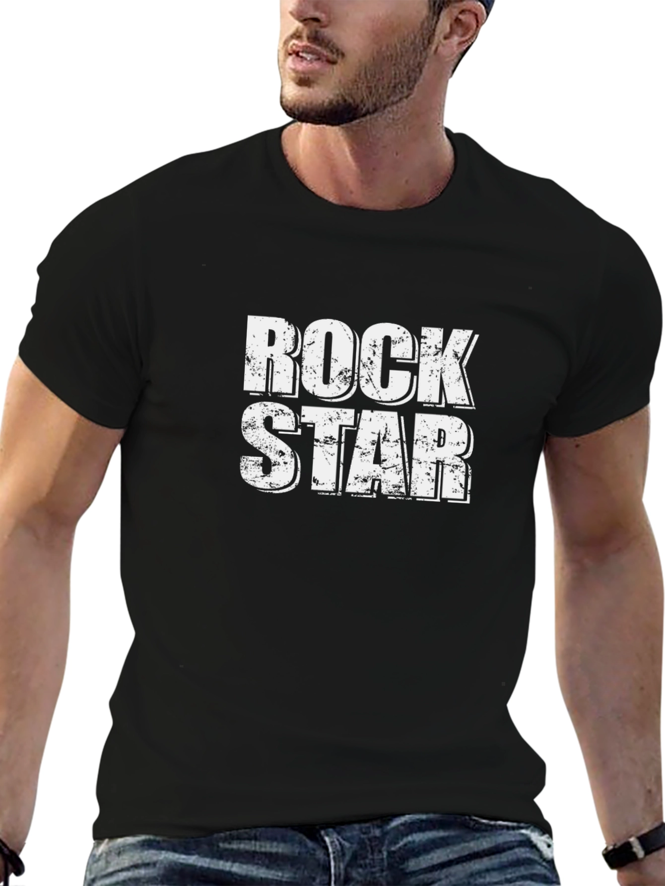 Rockstar Black Graphic Tee