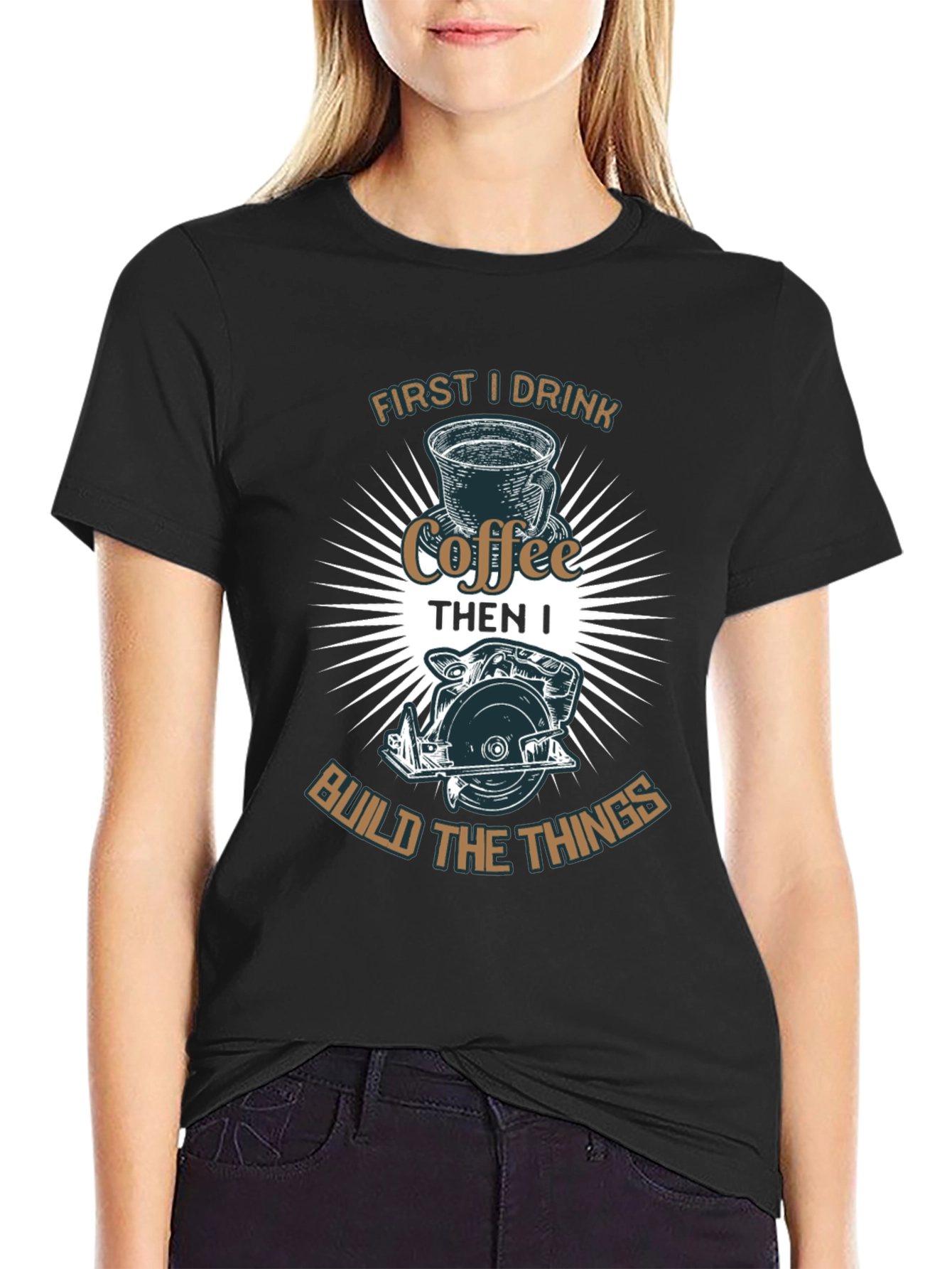 Coffee First Then Build T-Shirt
