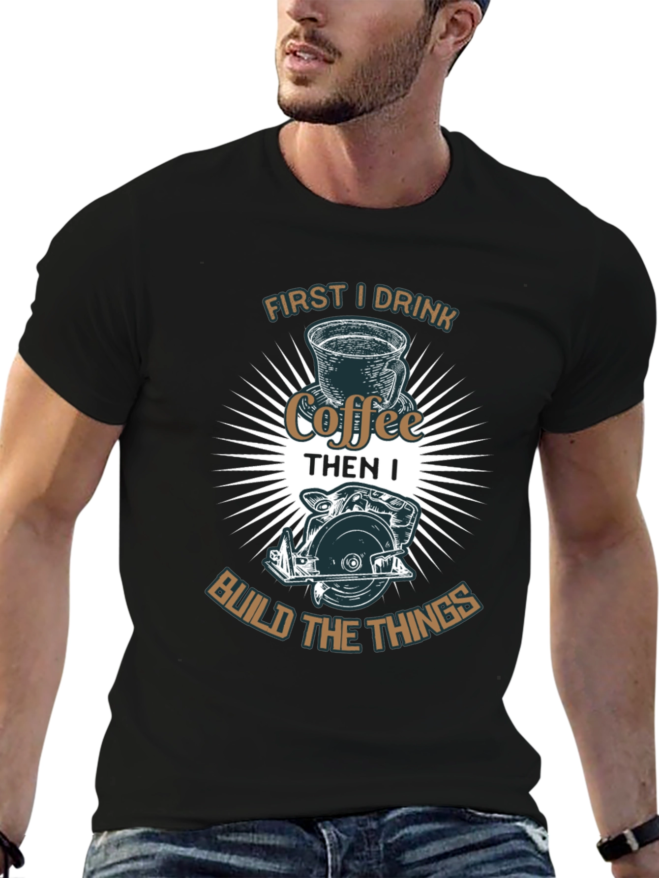 Coffee First Then Build T-Shirt