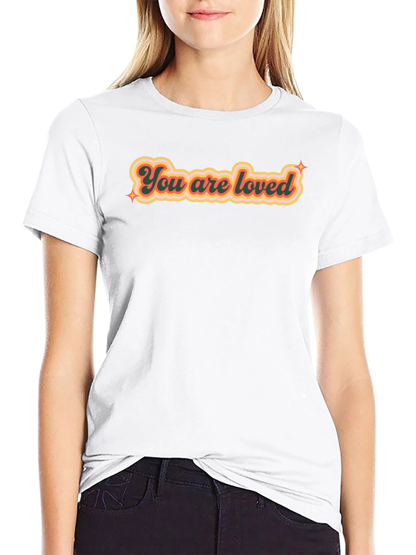 You Are Loved Retro Graphic Tee