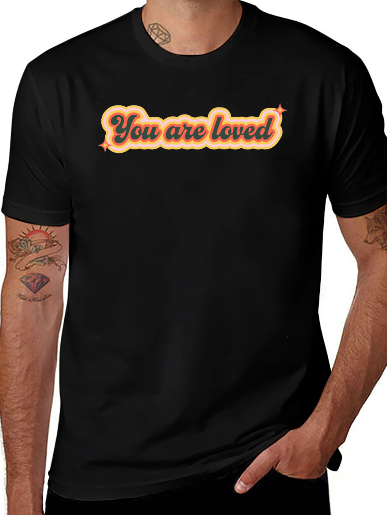 You Are Loved Retro Graphic Tee