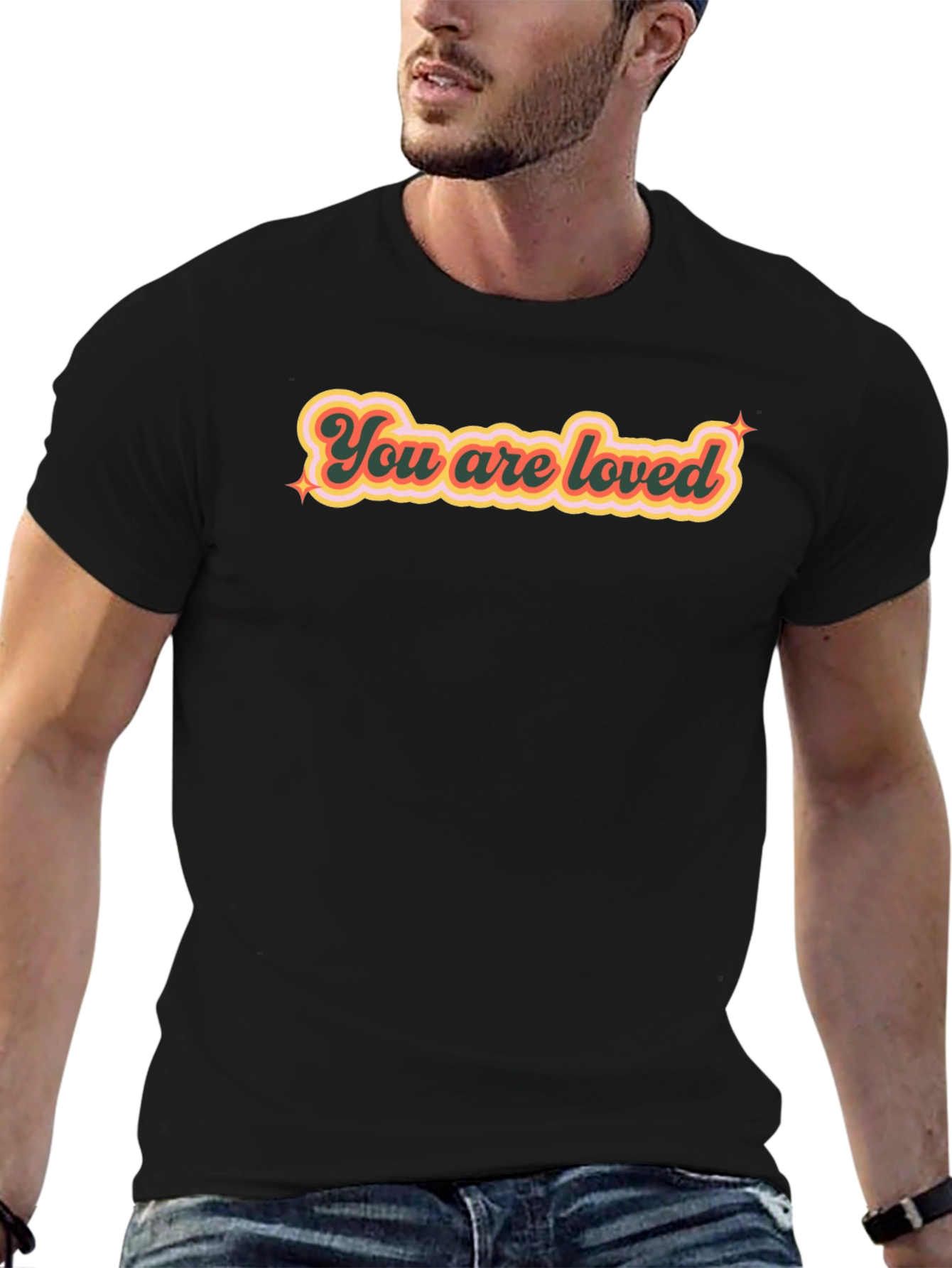 You Are Loved Retro Graphic Tee