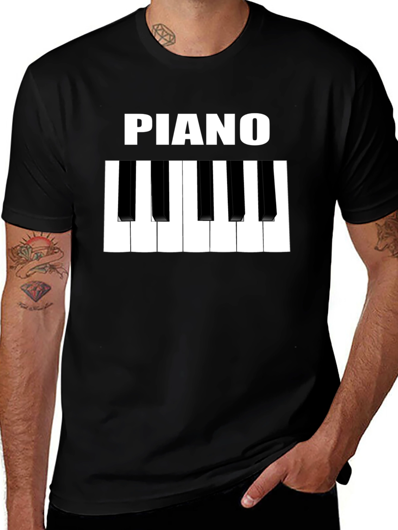 Piano Keys Graphic T-Shirt - Music Lover Tee