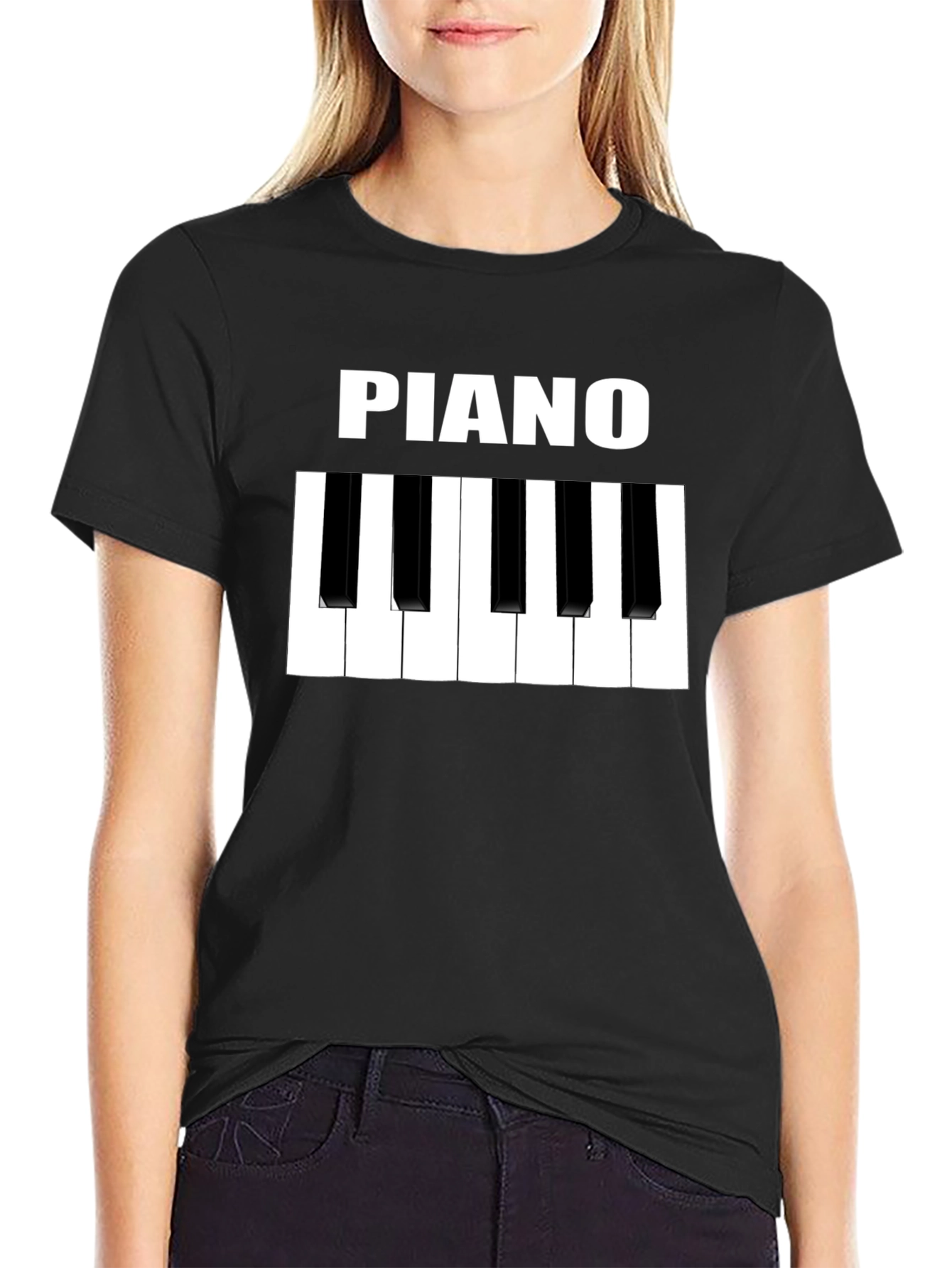 Piano Keys Graphic T-Shirt - Music Lover Tee