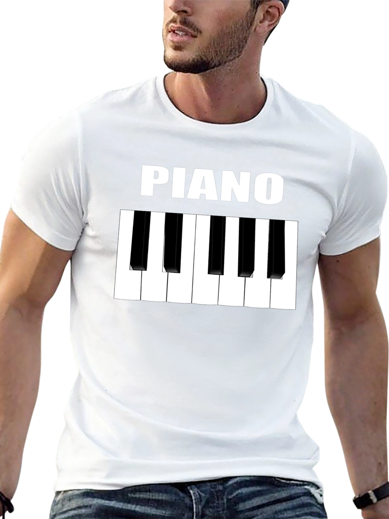 Piano Keys Graphic T-Shirt - Music Lover Tee