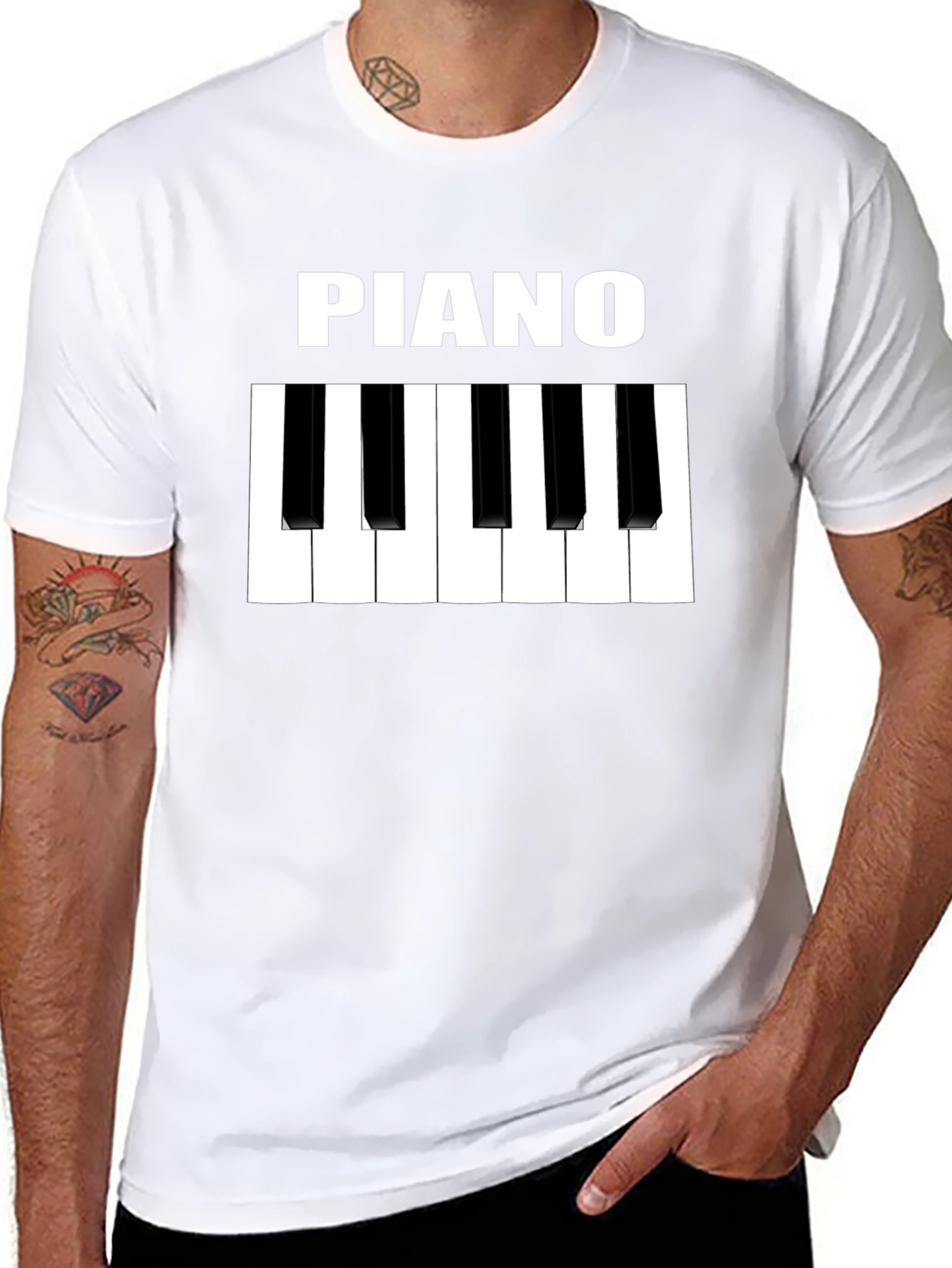 Piano Keys Graphic T-Shirt - Music Lover Tee