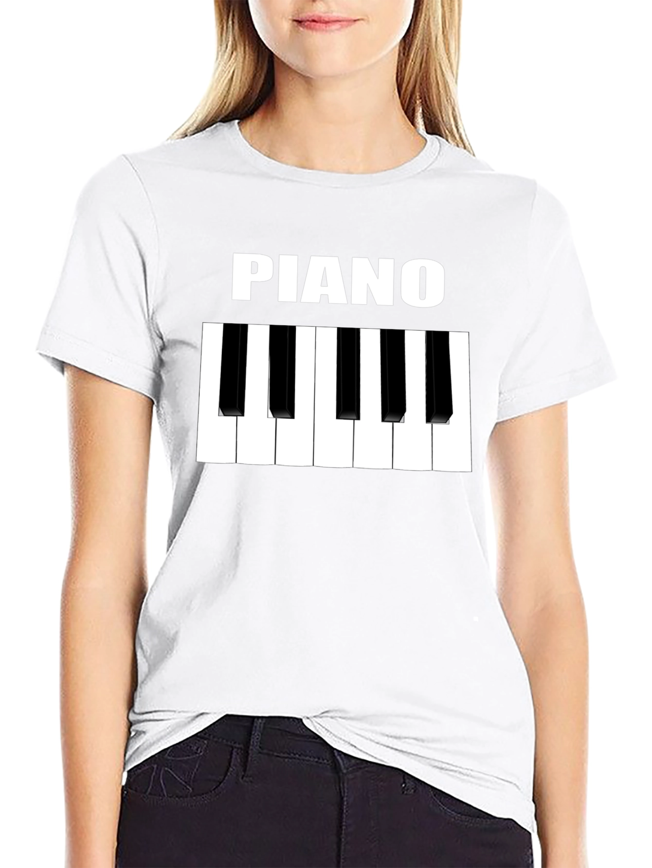 Piano Keys Graphic T-Shirt - Music Lover Tee