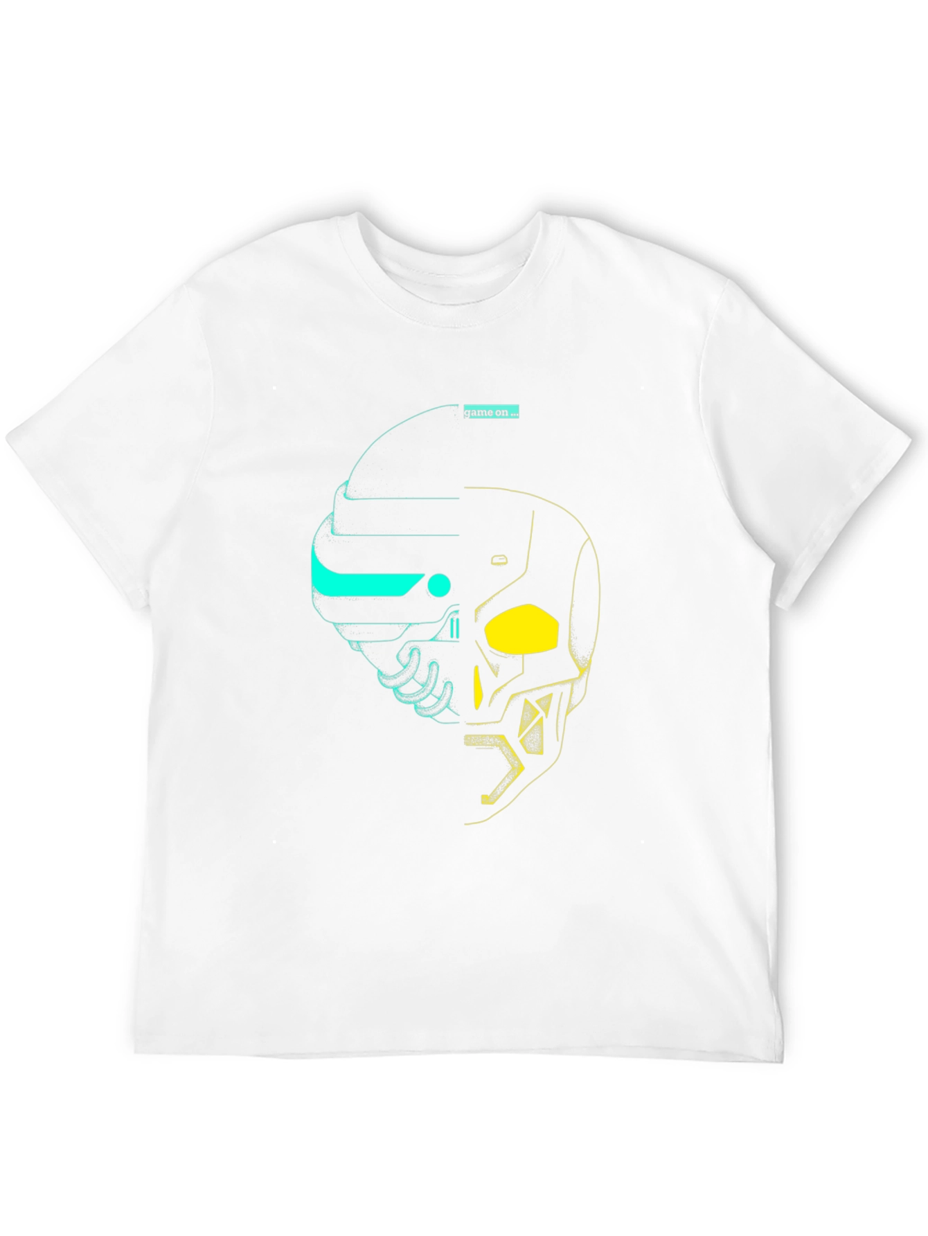 Game On Tee: Cyberpunk Skull Graphic T-Shirt