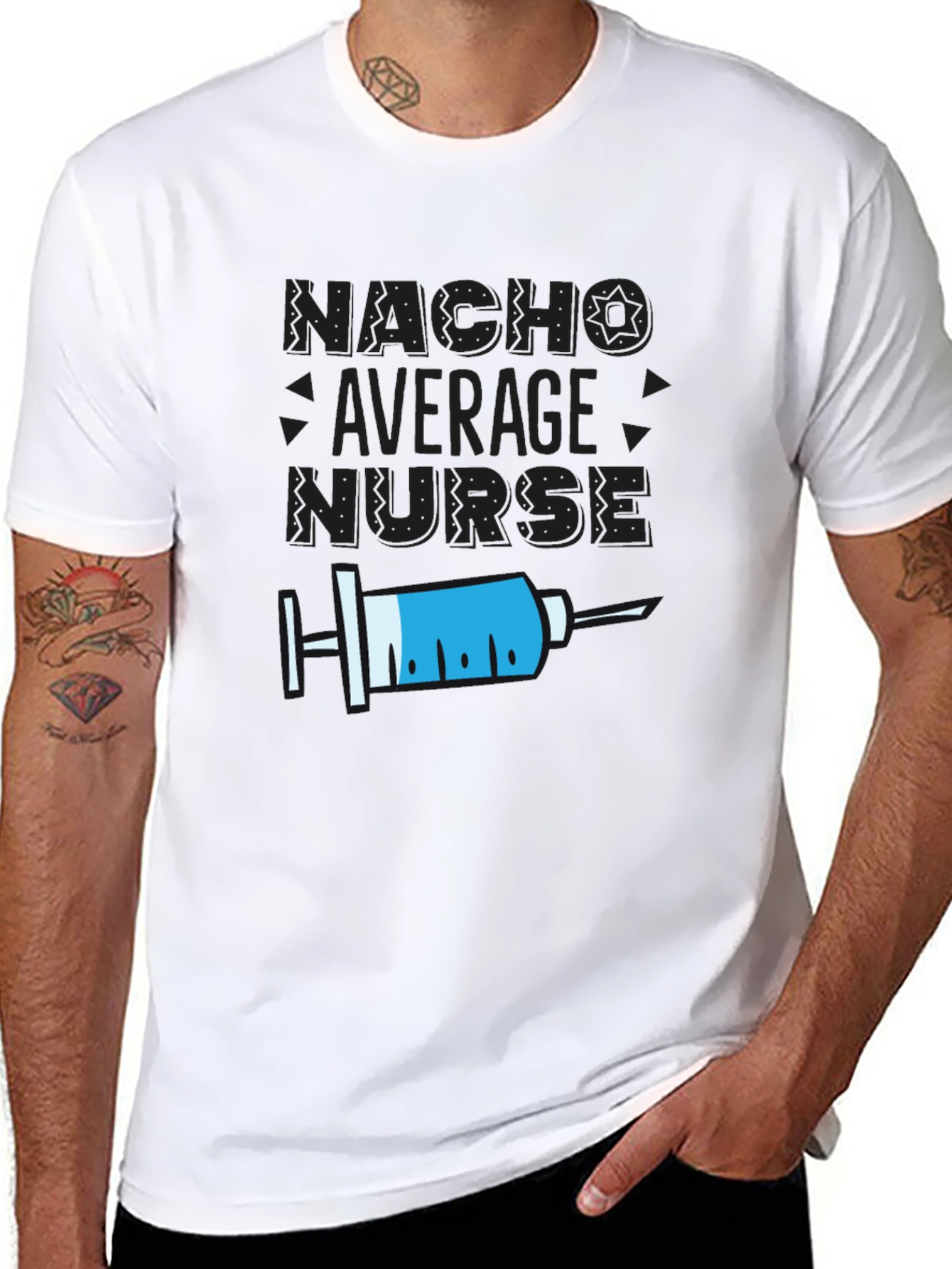 Nacho Average Nurse Graphic T-Shirt
