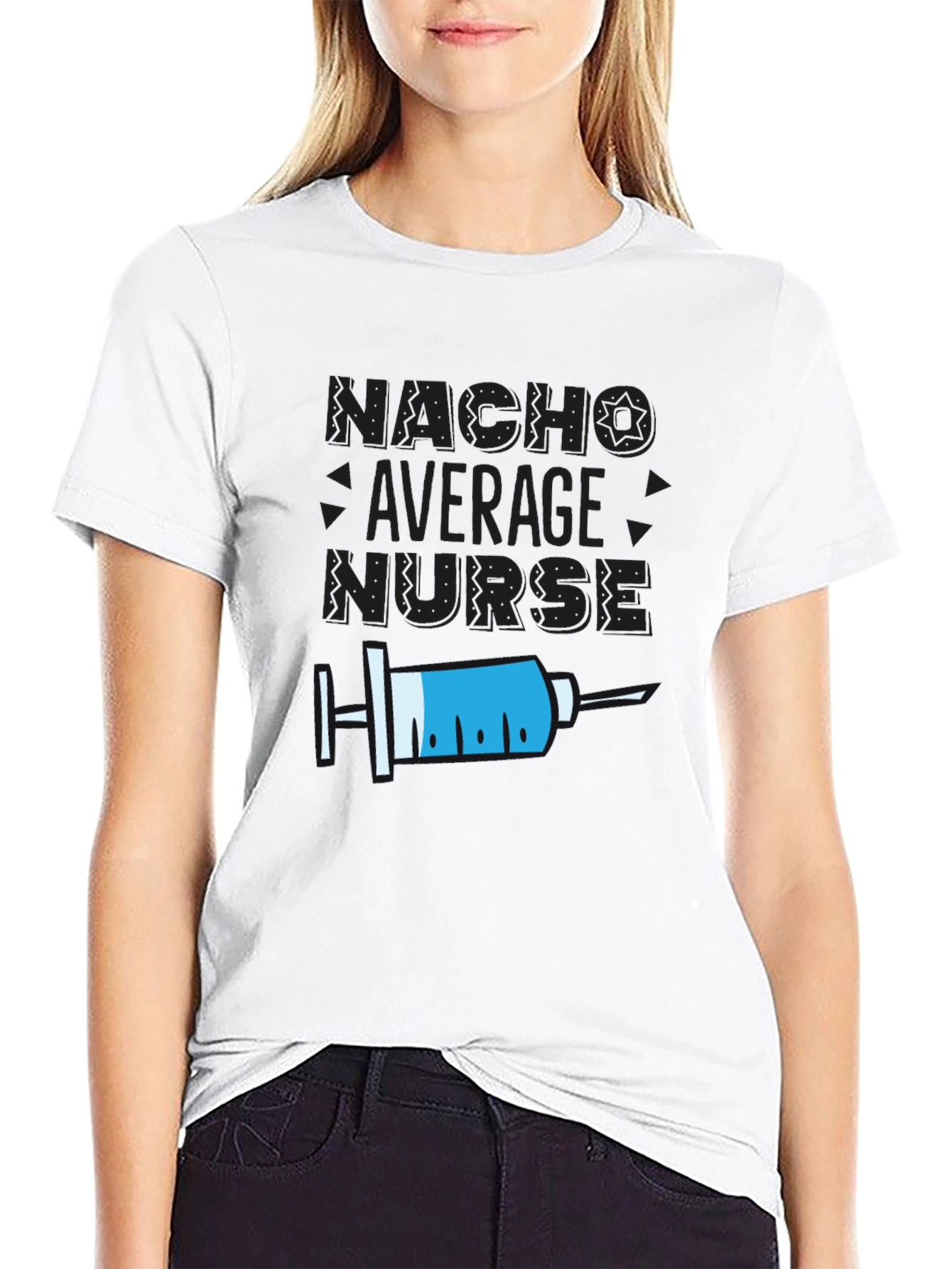 Nacho Average Nurse Graphic T-Shirt
