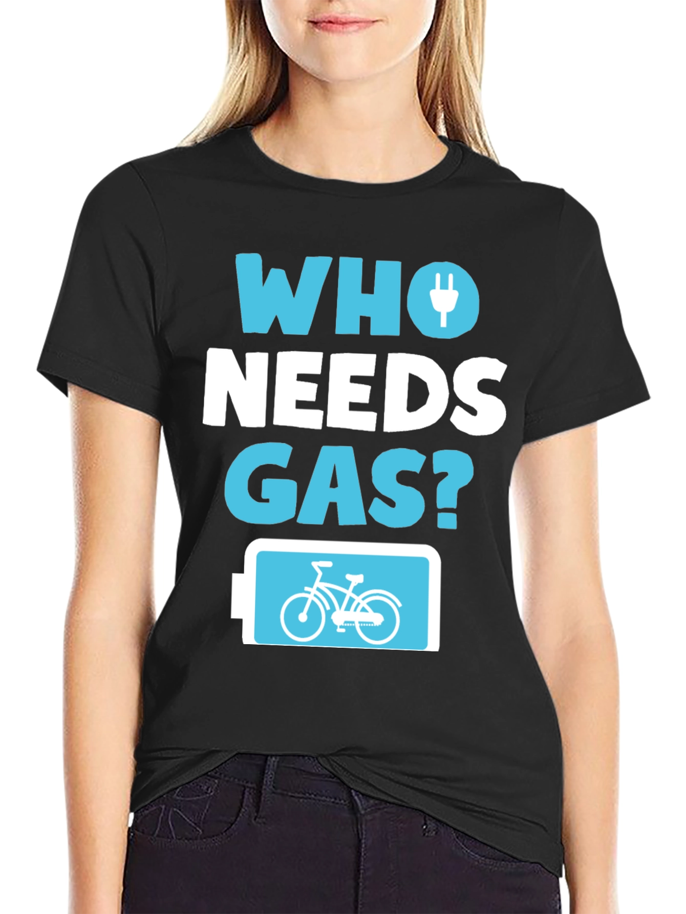 Who Needs Gas? Electric Bike T-Shirt