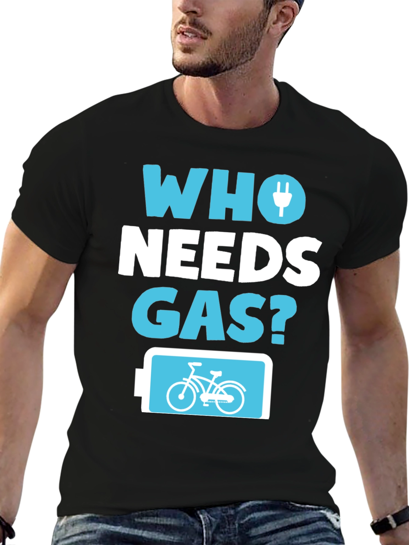 Who Needs Gas? Electric Bike T-Shirt