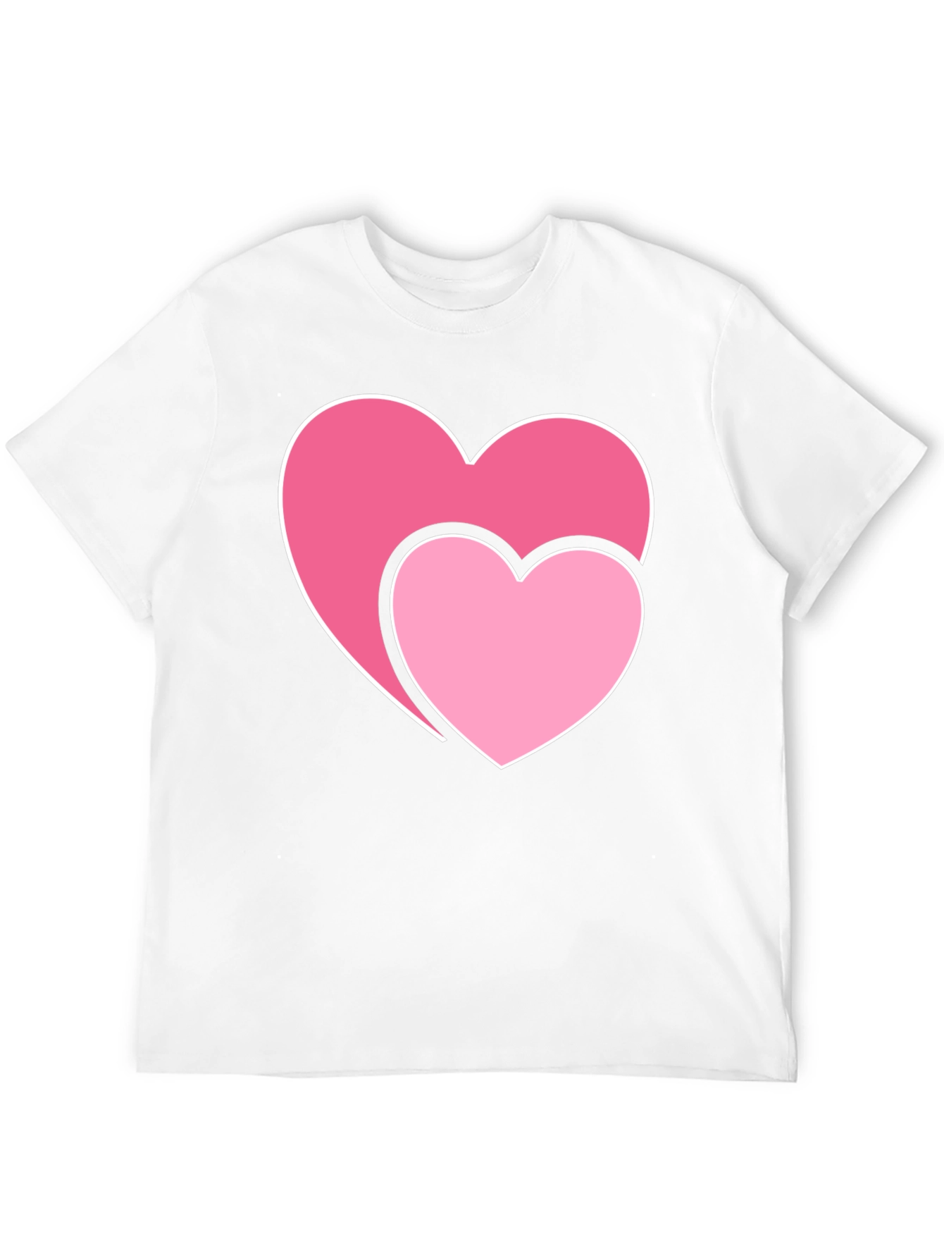 Hearts Graphic Black T-Shirt - Valentines Day Tee