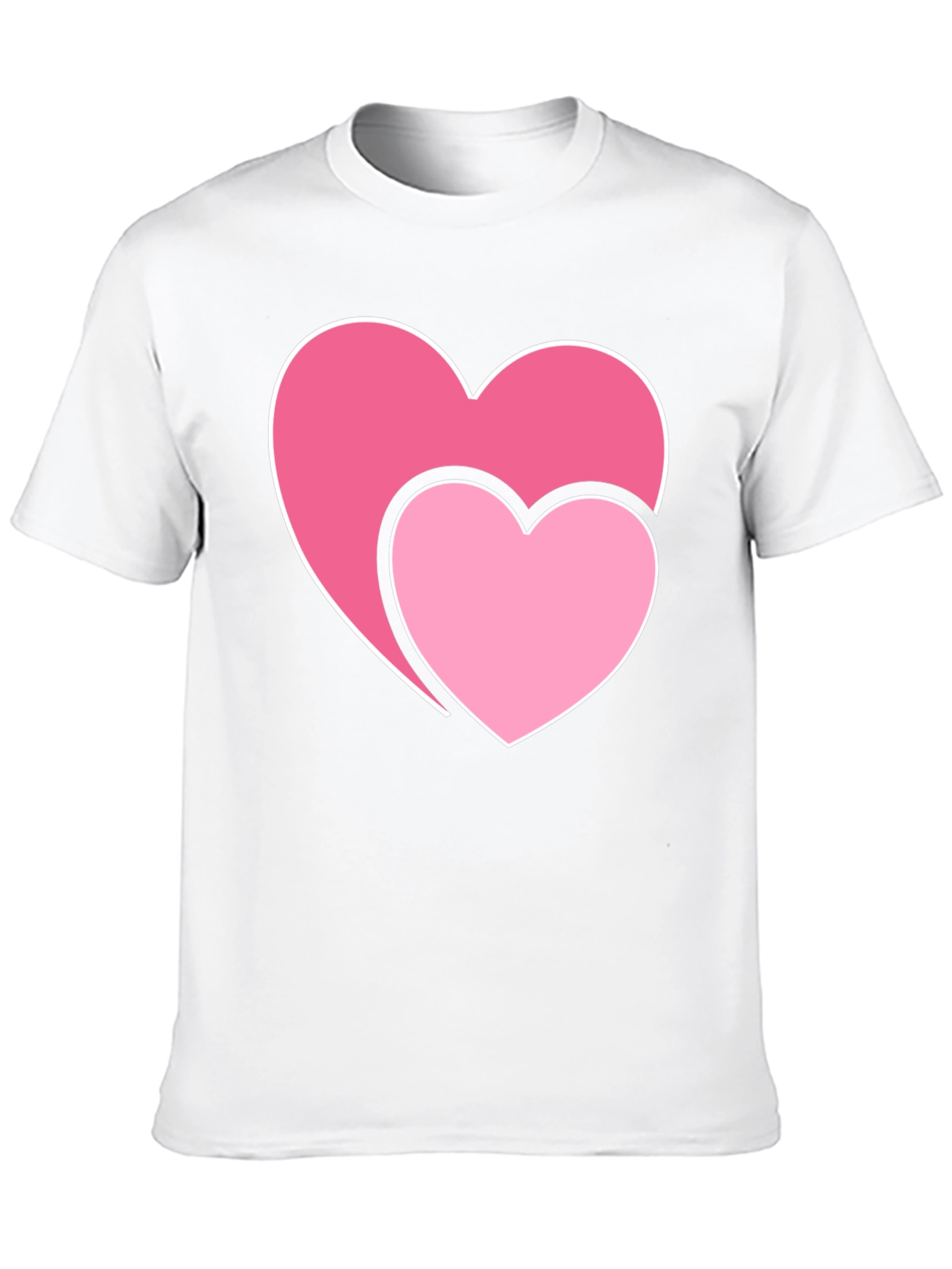 Hearts Graphic Black T-Shirt - Valentines Day Tee