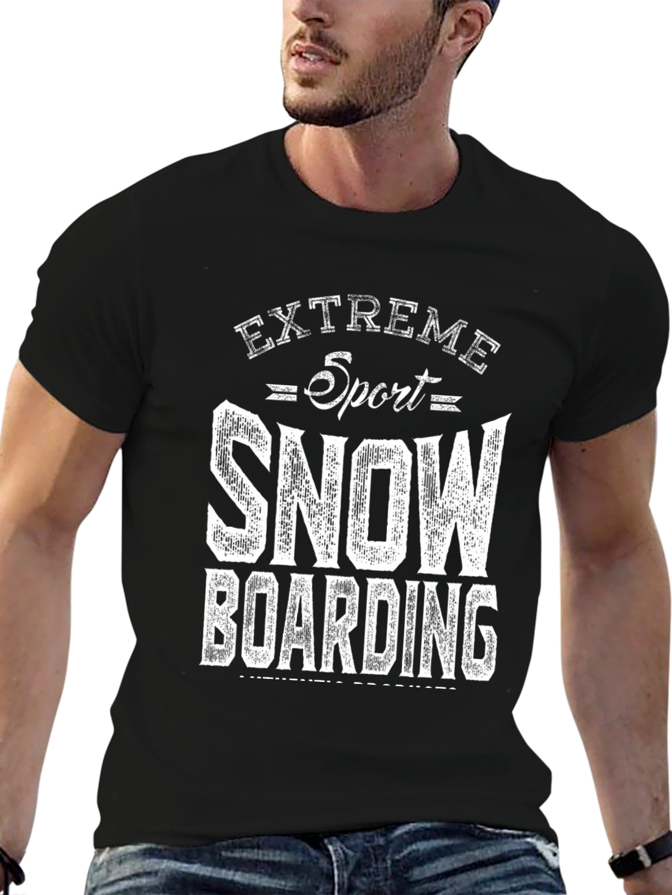 Extreme Sport Snowboarding Graphic T-Shirt