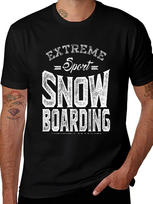 Extreme Sport Snowboarding Graphic T-Shirt