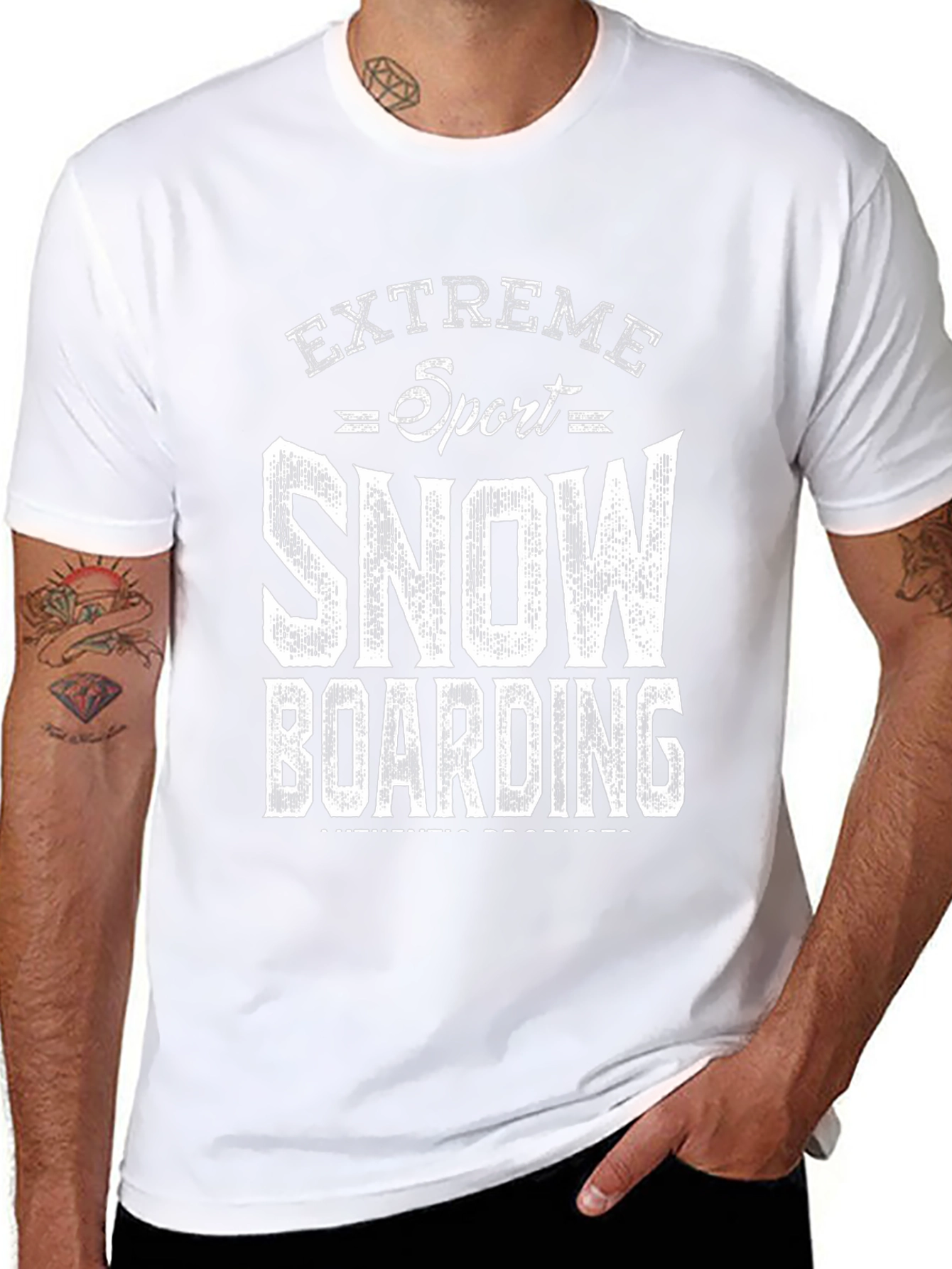 Extreme Sport Snowboarding Graphic T-Shirt