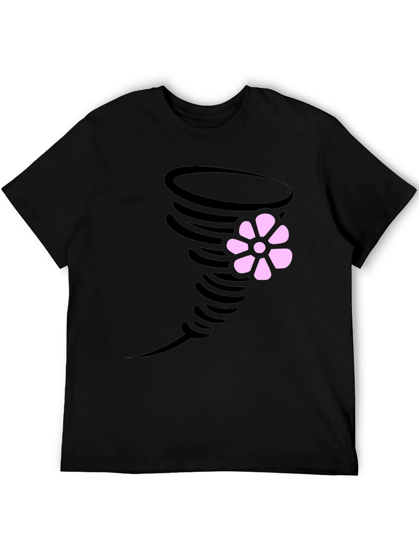 Tornado Flower Graphic T-Shirt - Casual Wear