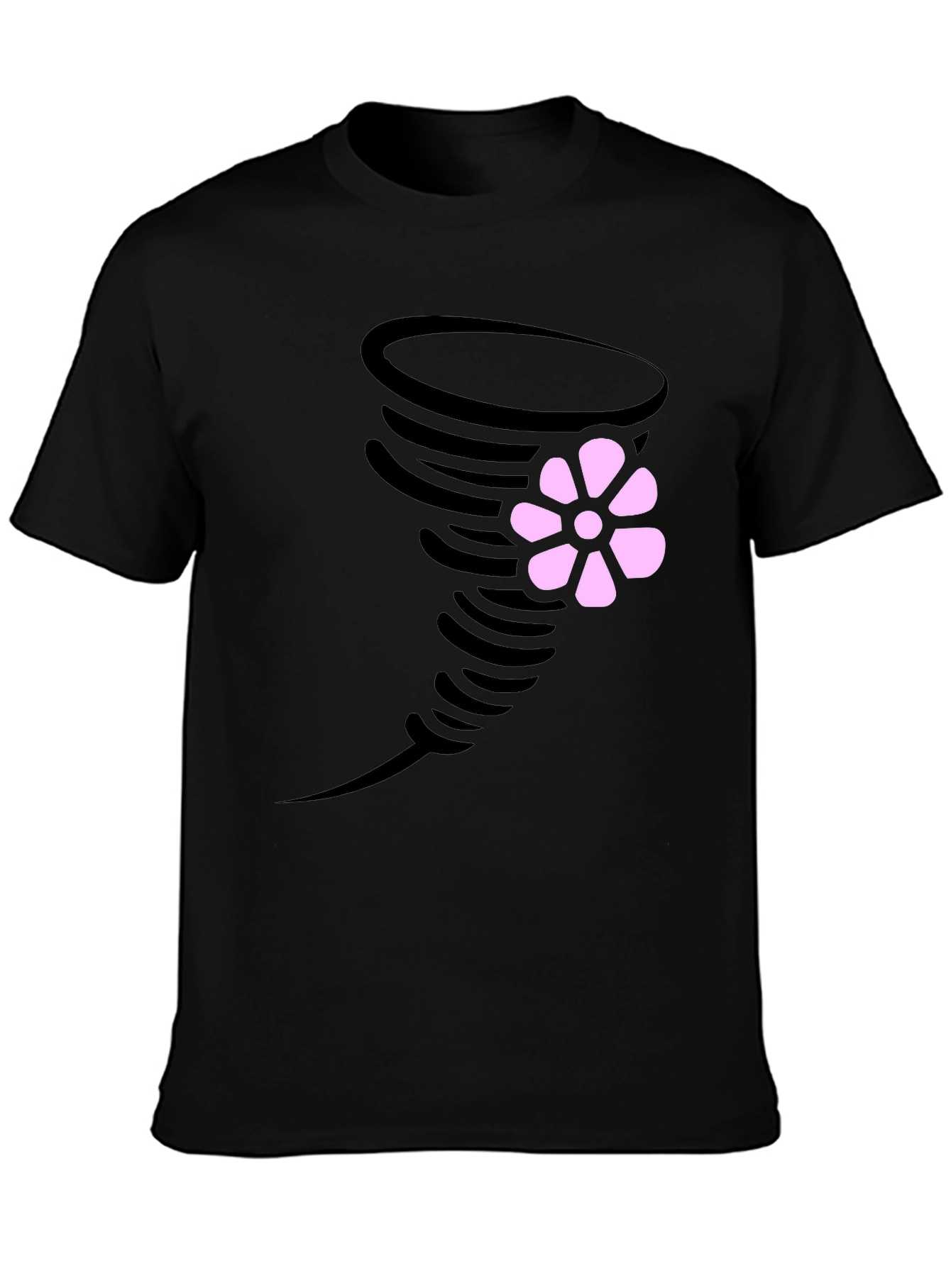 Tornado Flower Graphic T-Shirt - Casual Wear
