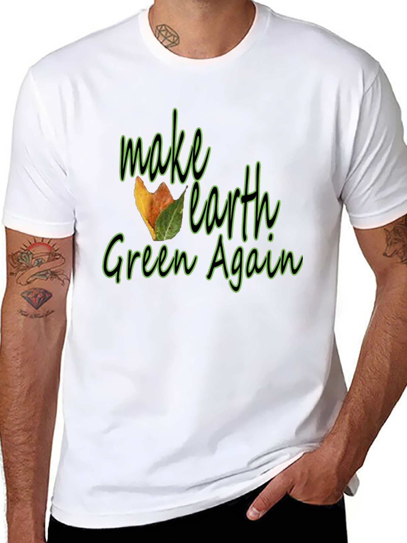 Make Earth Green Again Black T-Shirt