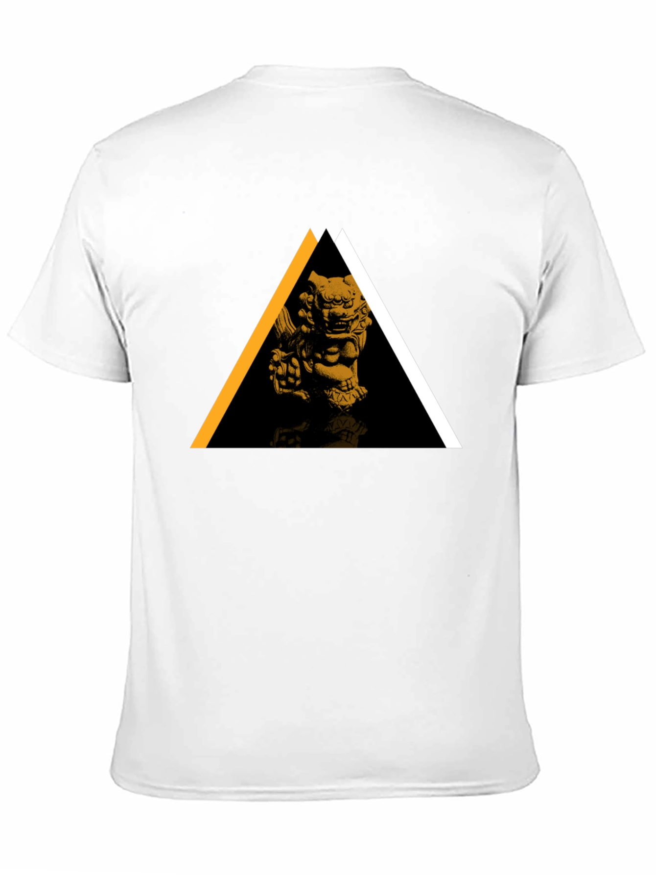 Modern Geometric Lion Graphic Tee