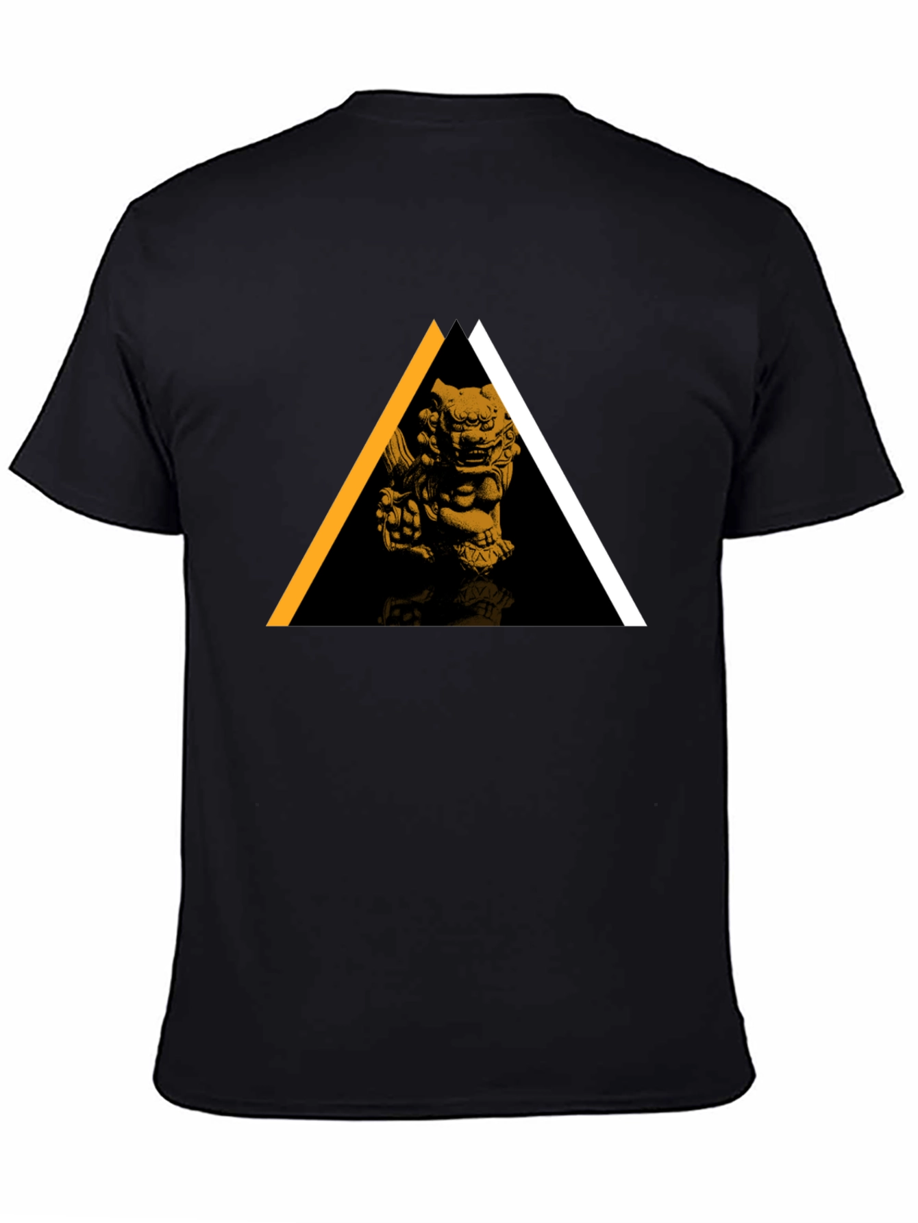 Modern Geometric Lion Graphic Tee