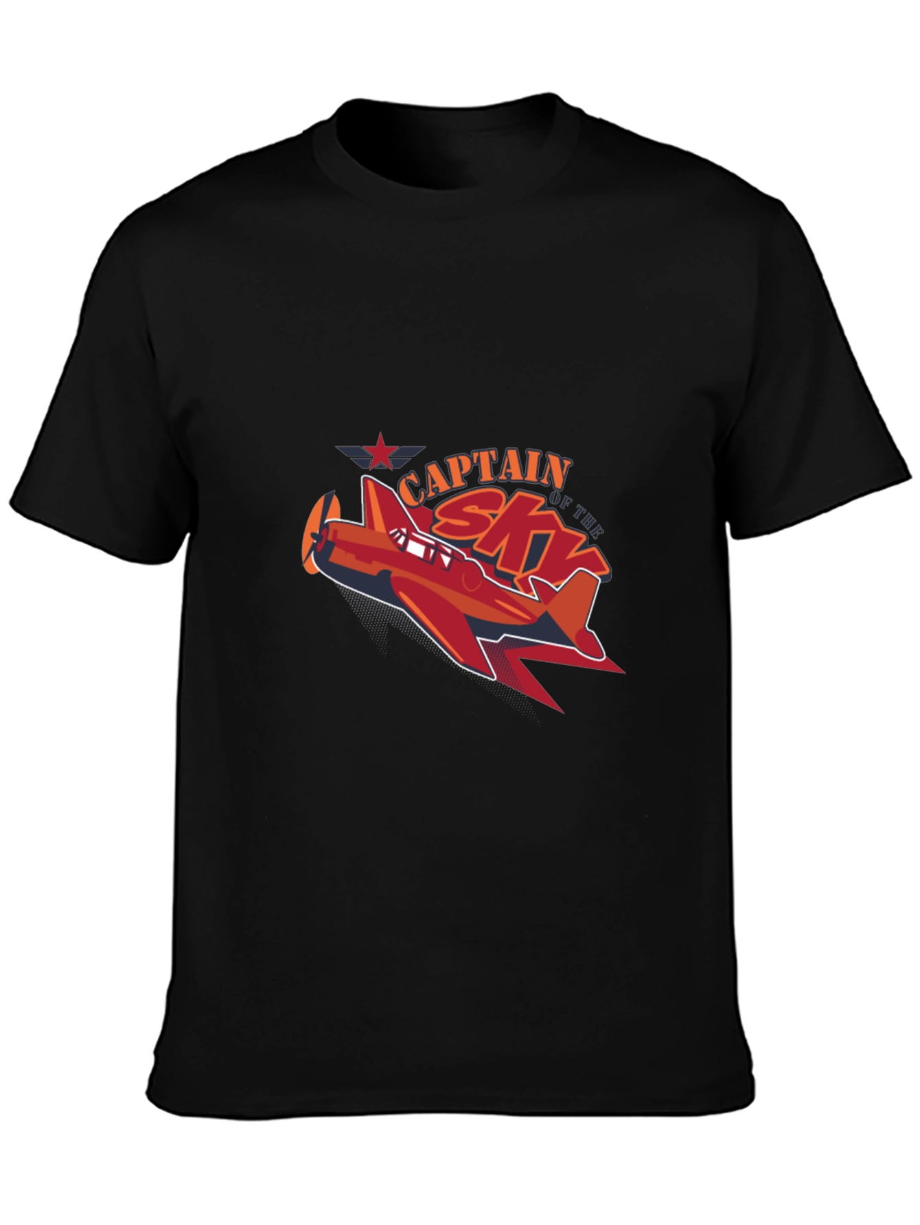 Captain Sky Plane Graphic T-Shirt