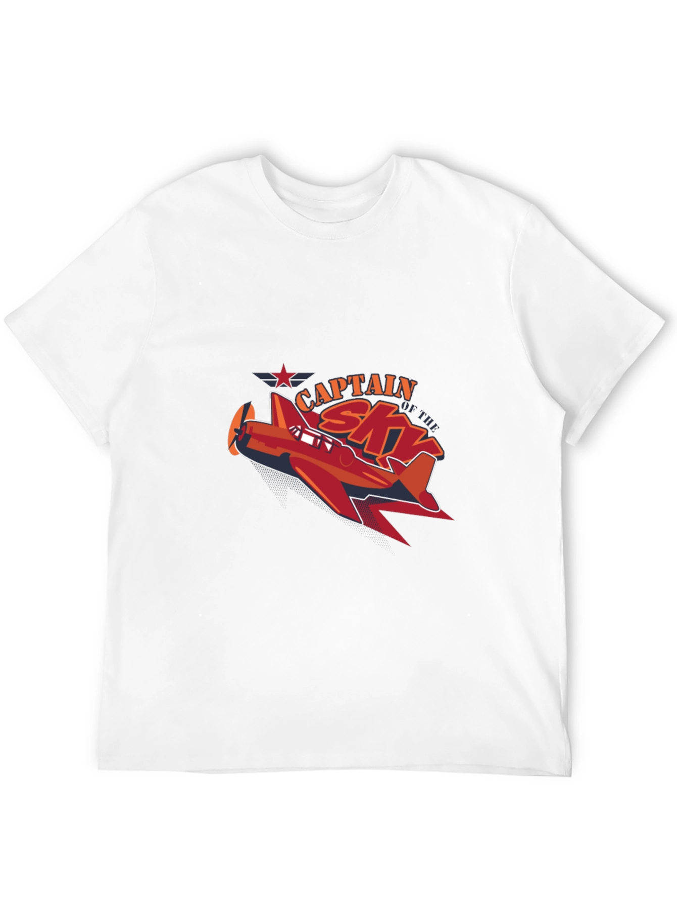 Captain Sky Plane Graphic T-Shirt