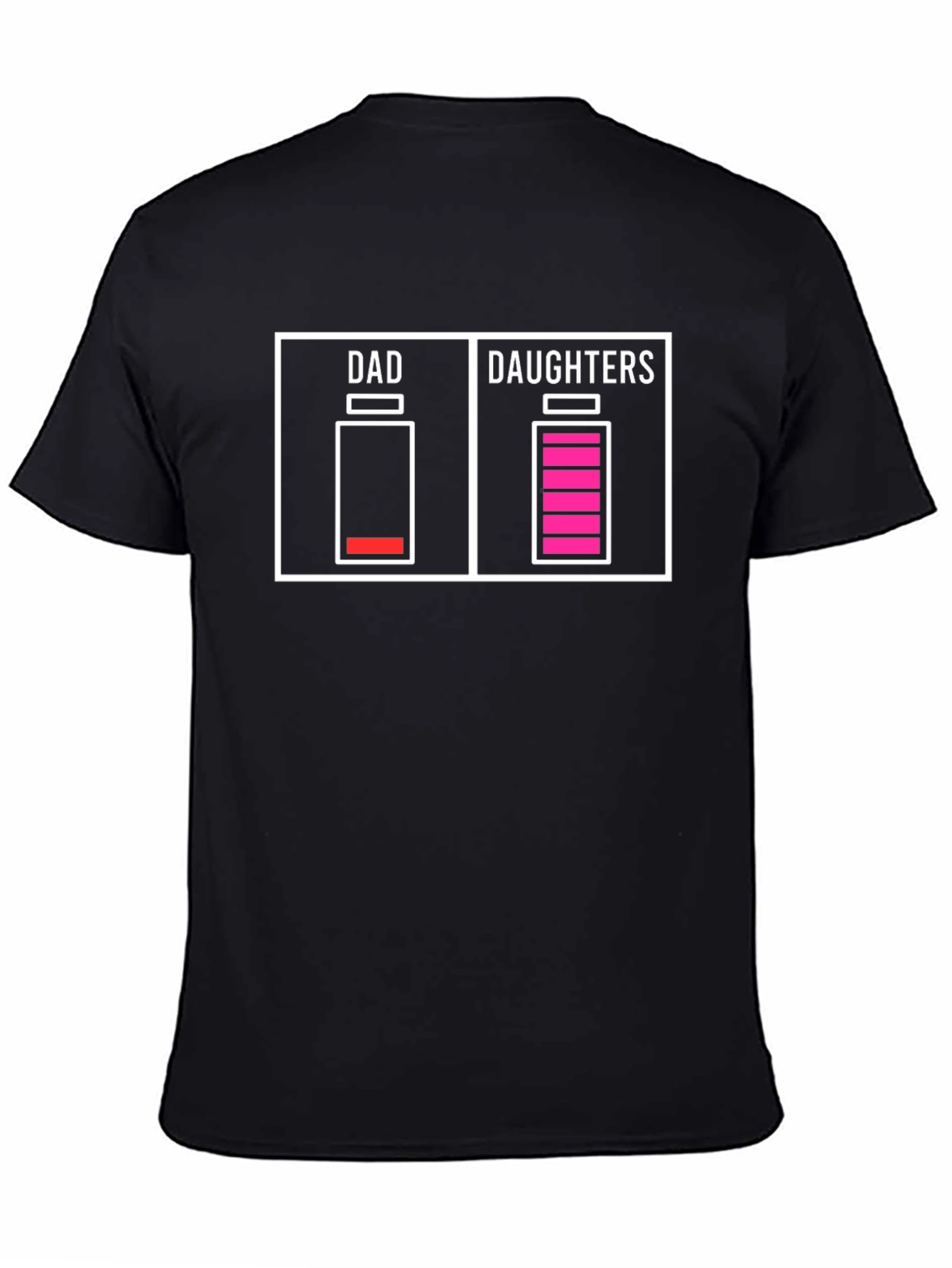 Dad Low Battery Daughters Full T-Shirt