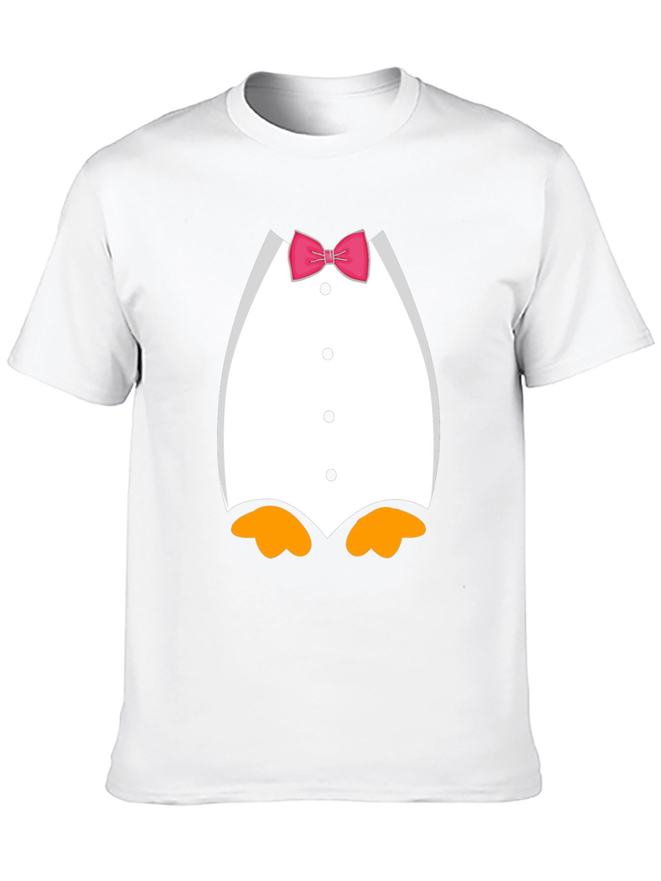 Penguin Tuxedo Bow Tie Novelty Graphic T-Shirt