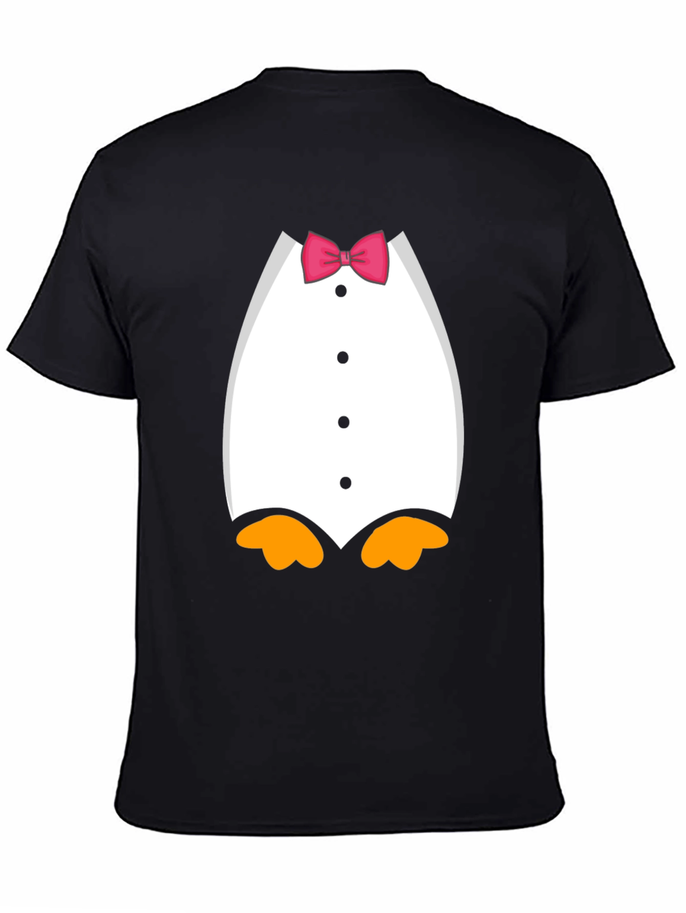 Penguin Tuxedo Bow Tie Novelty Graphic T-Shirt