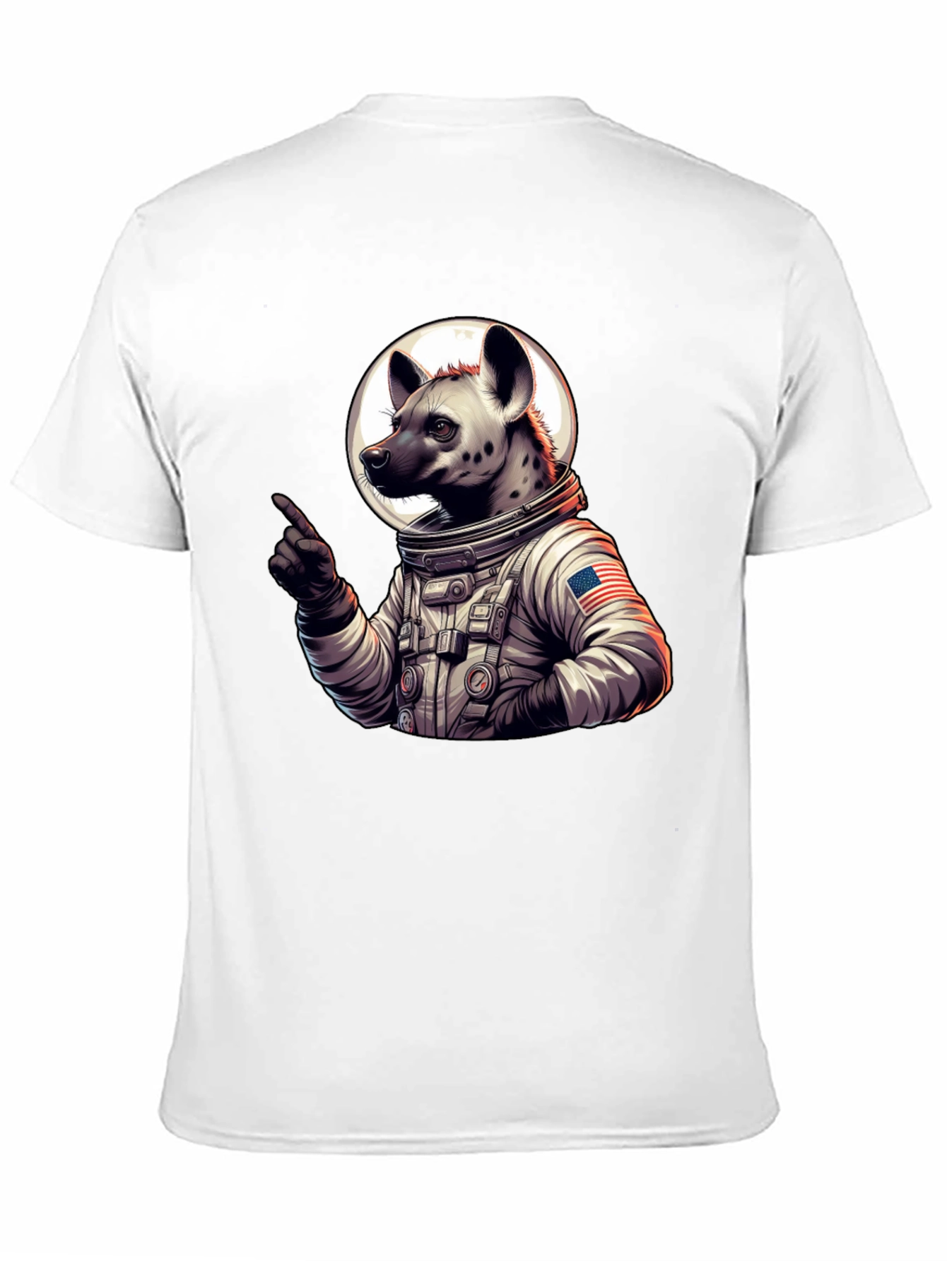 Hyena Astronaut Black T-Shirt
