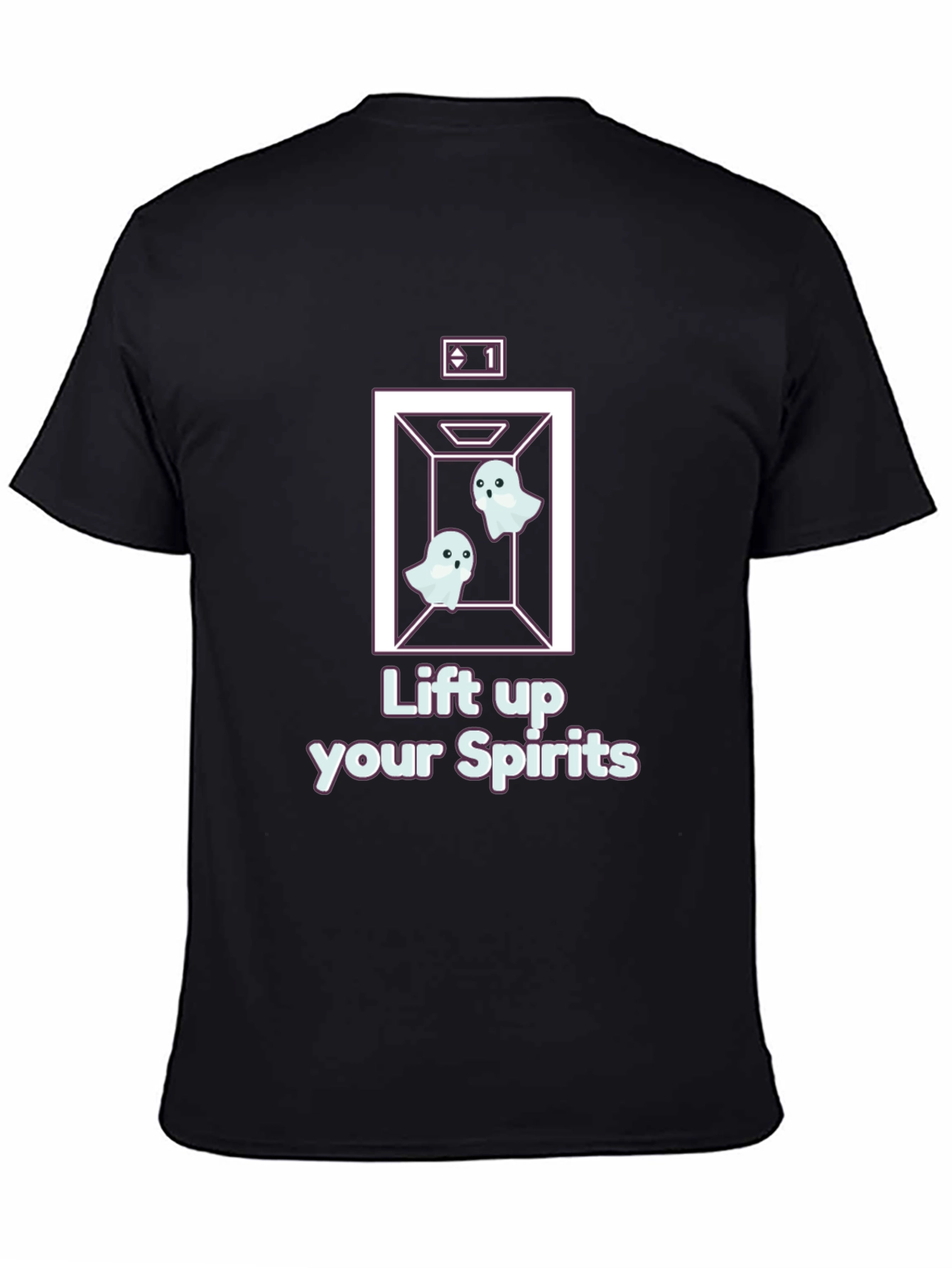 Lift Up Your Spirits Ghost Elevator T-Shirt