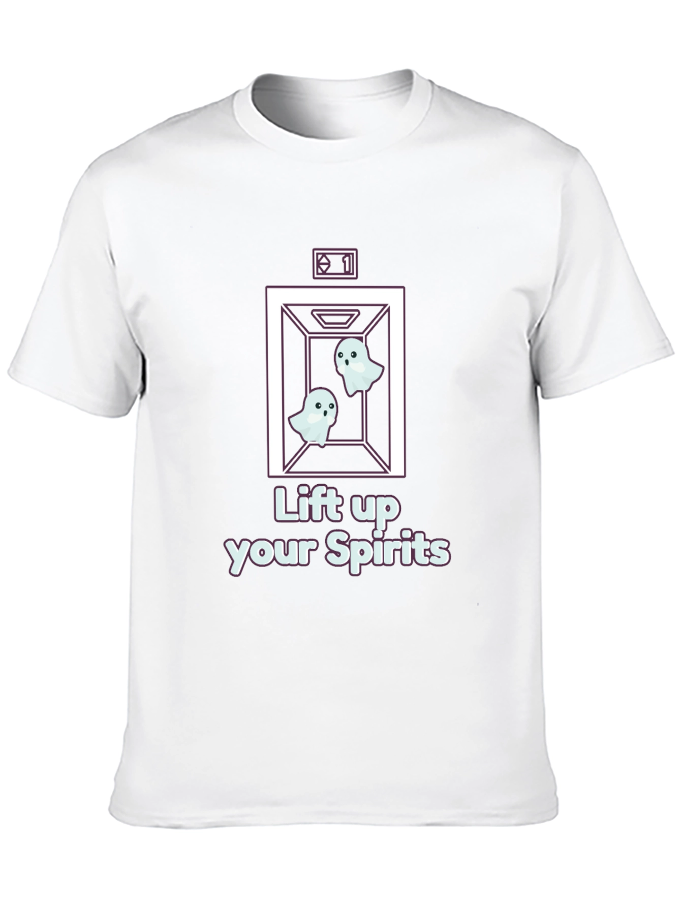 Lift Up Your Spirits Ghost Elevator T-Shirt