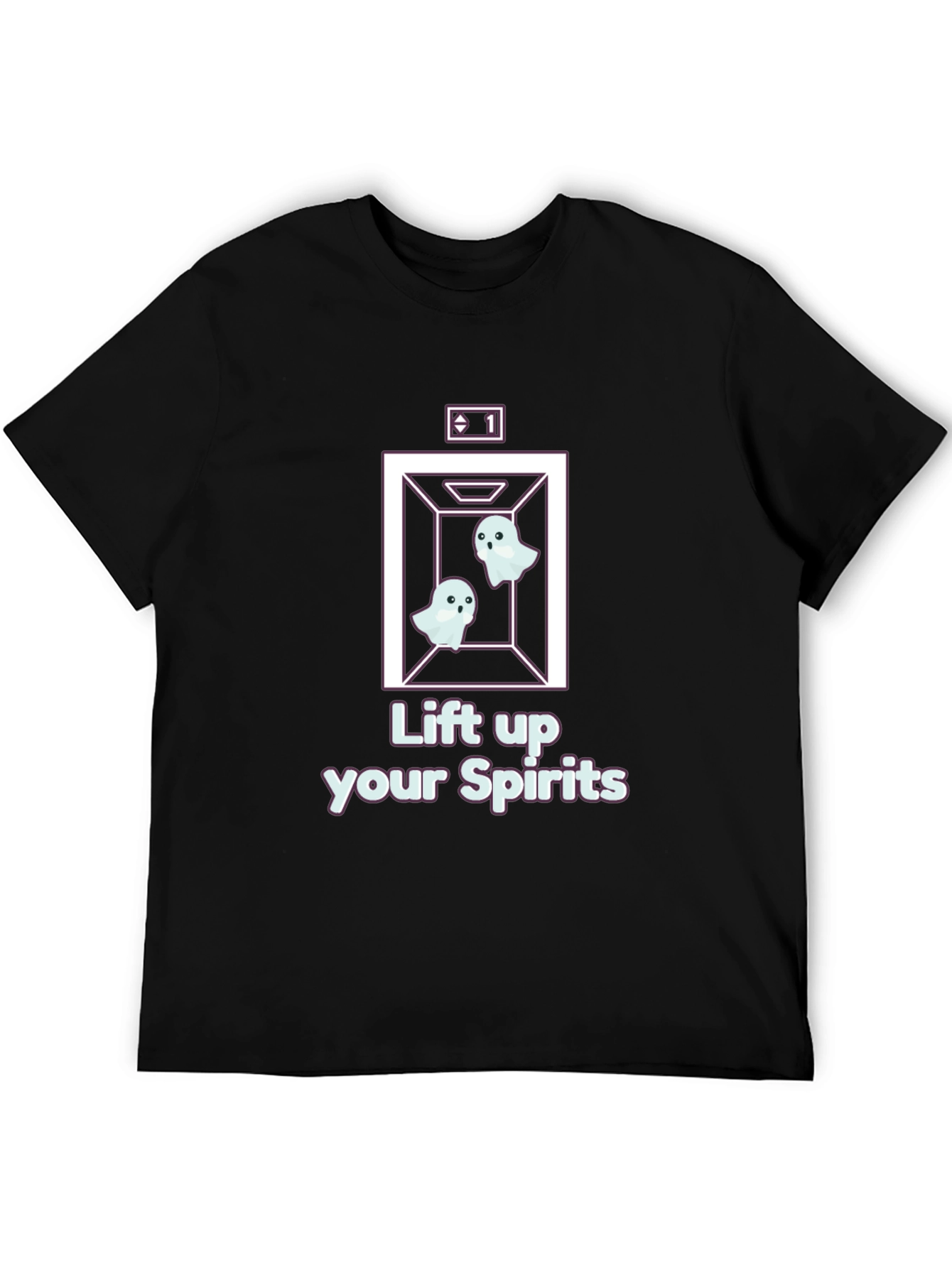 Lift Up Your Spirits Ghost Elevator T-Shirt