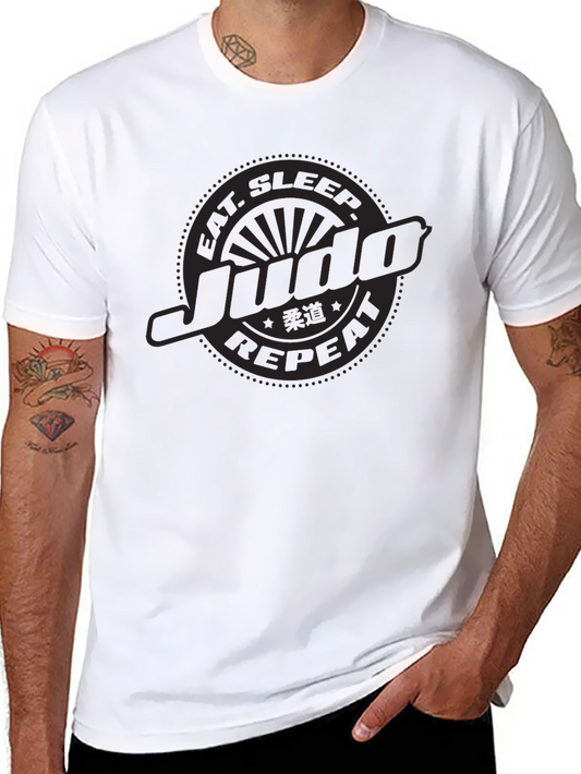 Eat Sleep Judo Repeat - Black T-Shirt