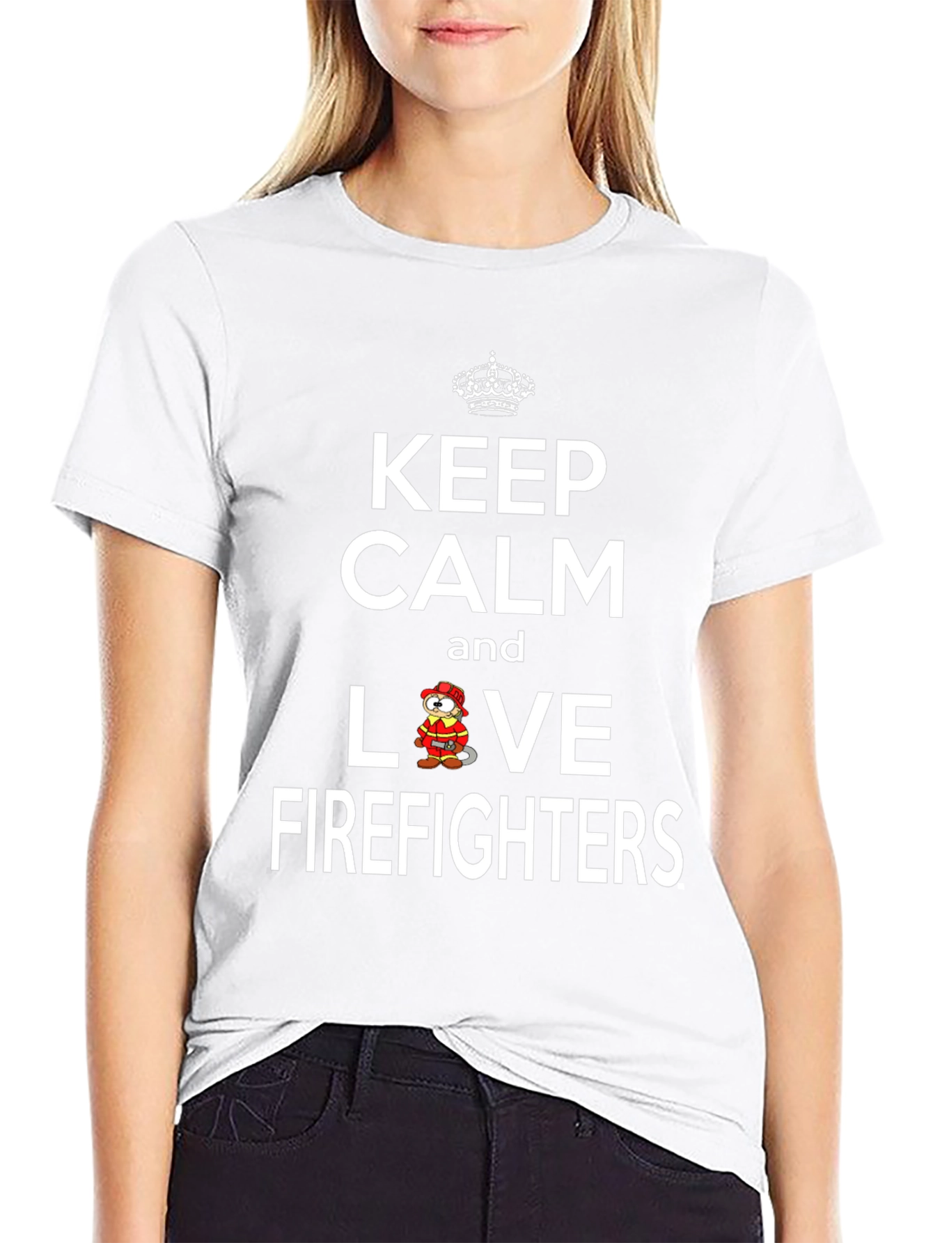 Keep Calm Love Firefighters T-Shirt