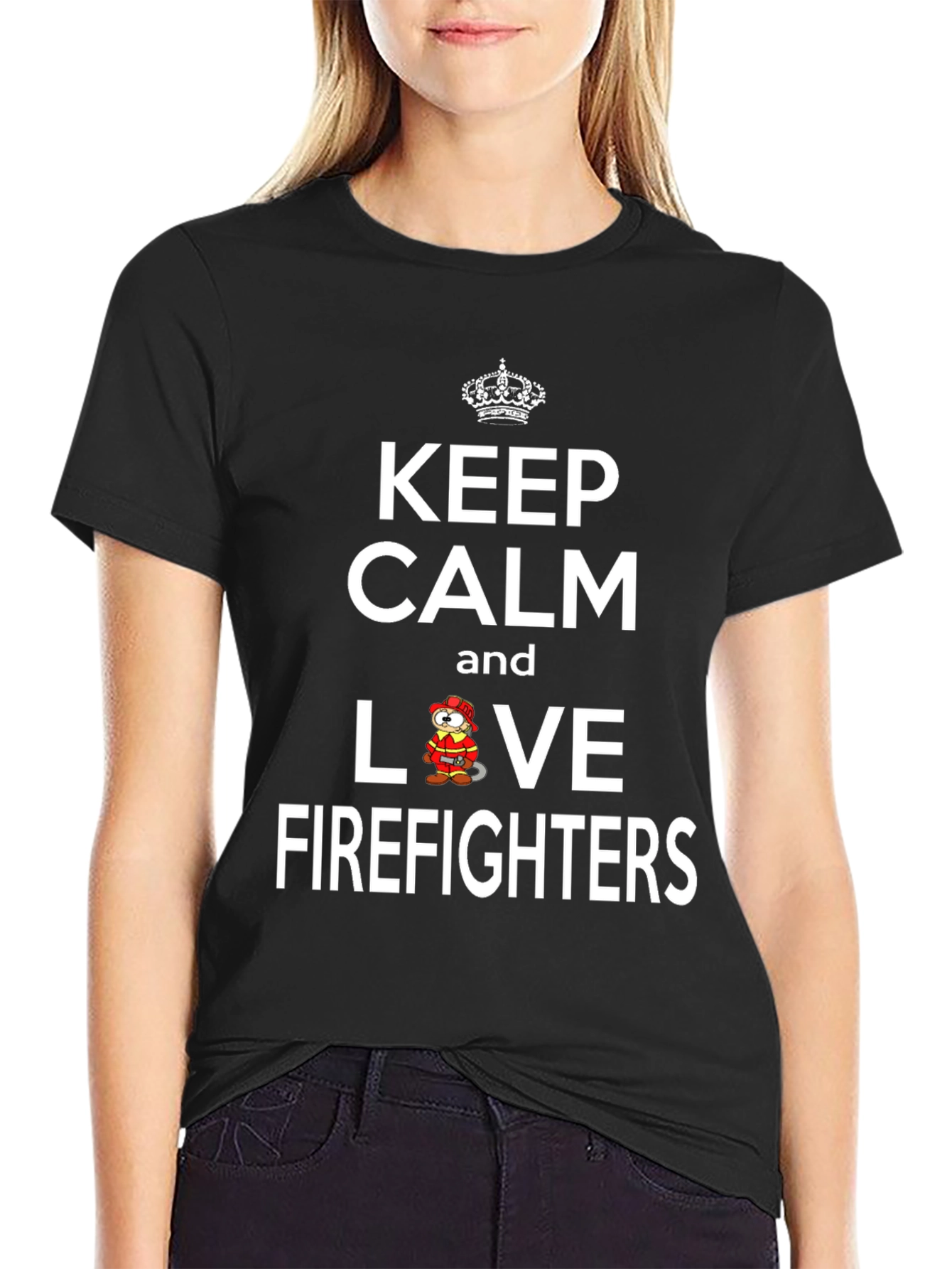 Keep Calm Love Firefighters T-Shirt
