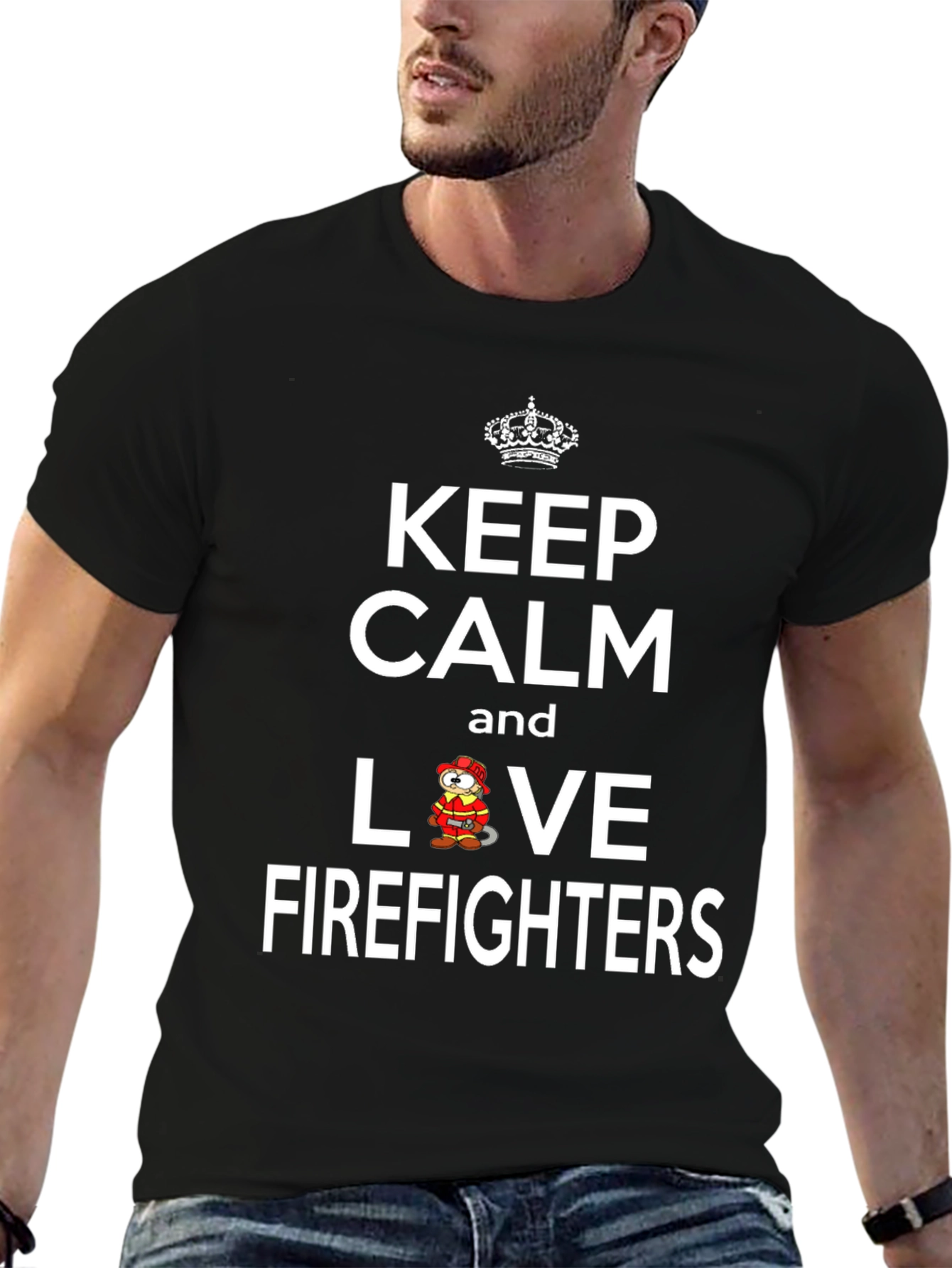Keep Calm Love Firefighters T-Shirt