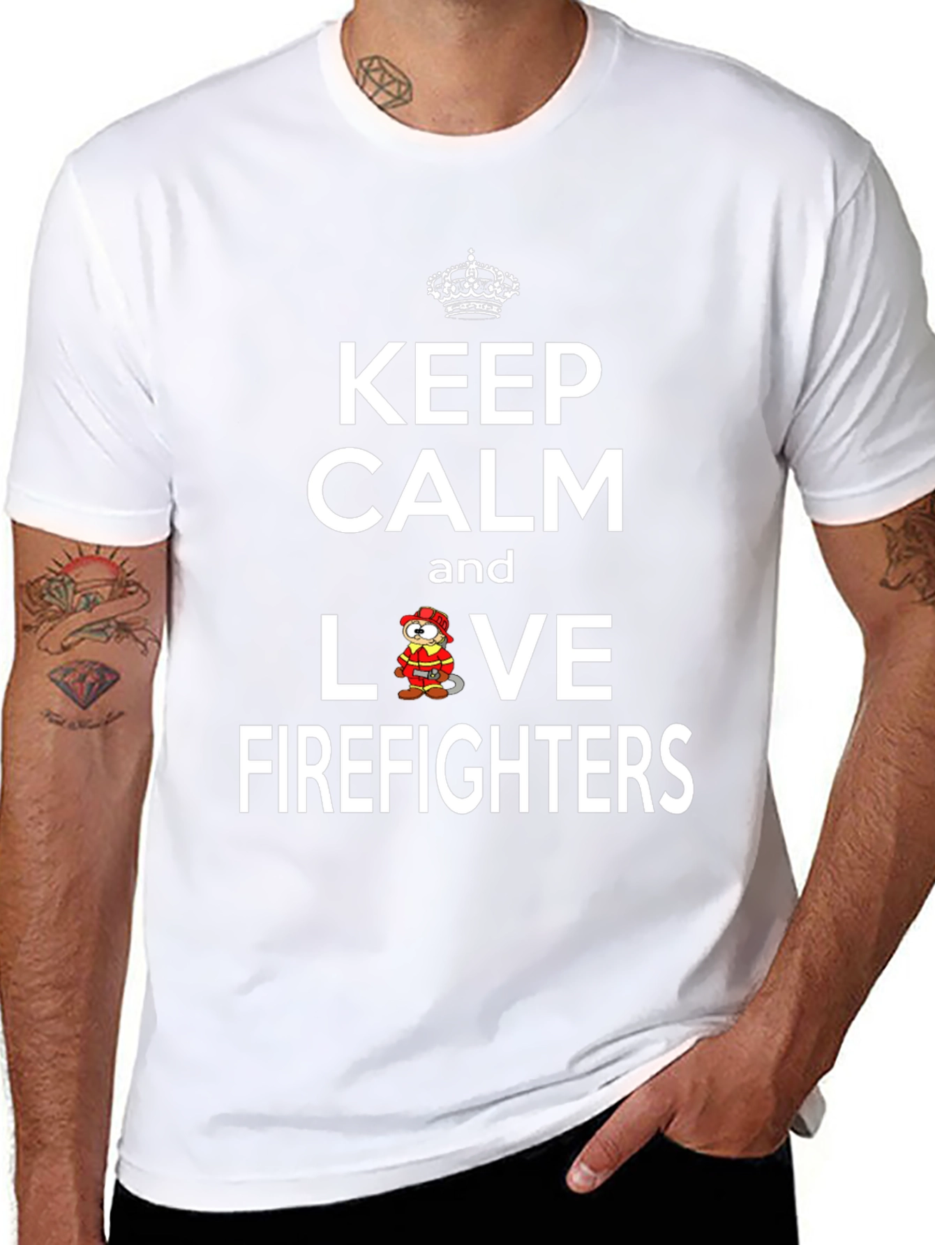 Keep Calm Love Firefighters T-Shirt