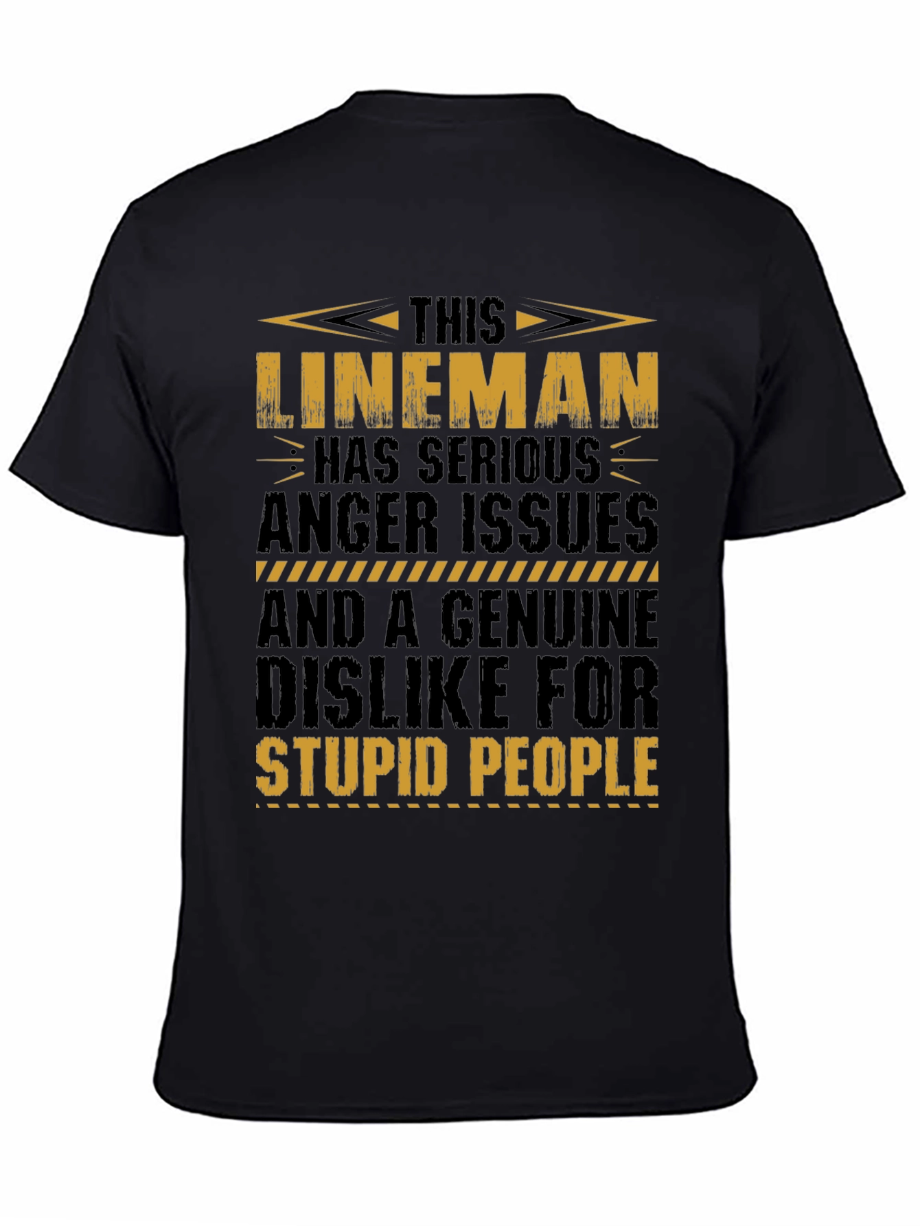 Lineman Anger Issues Graphic T-Shirt