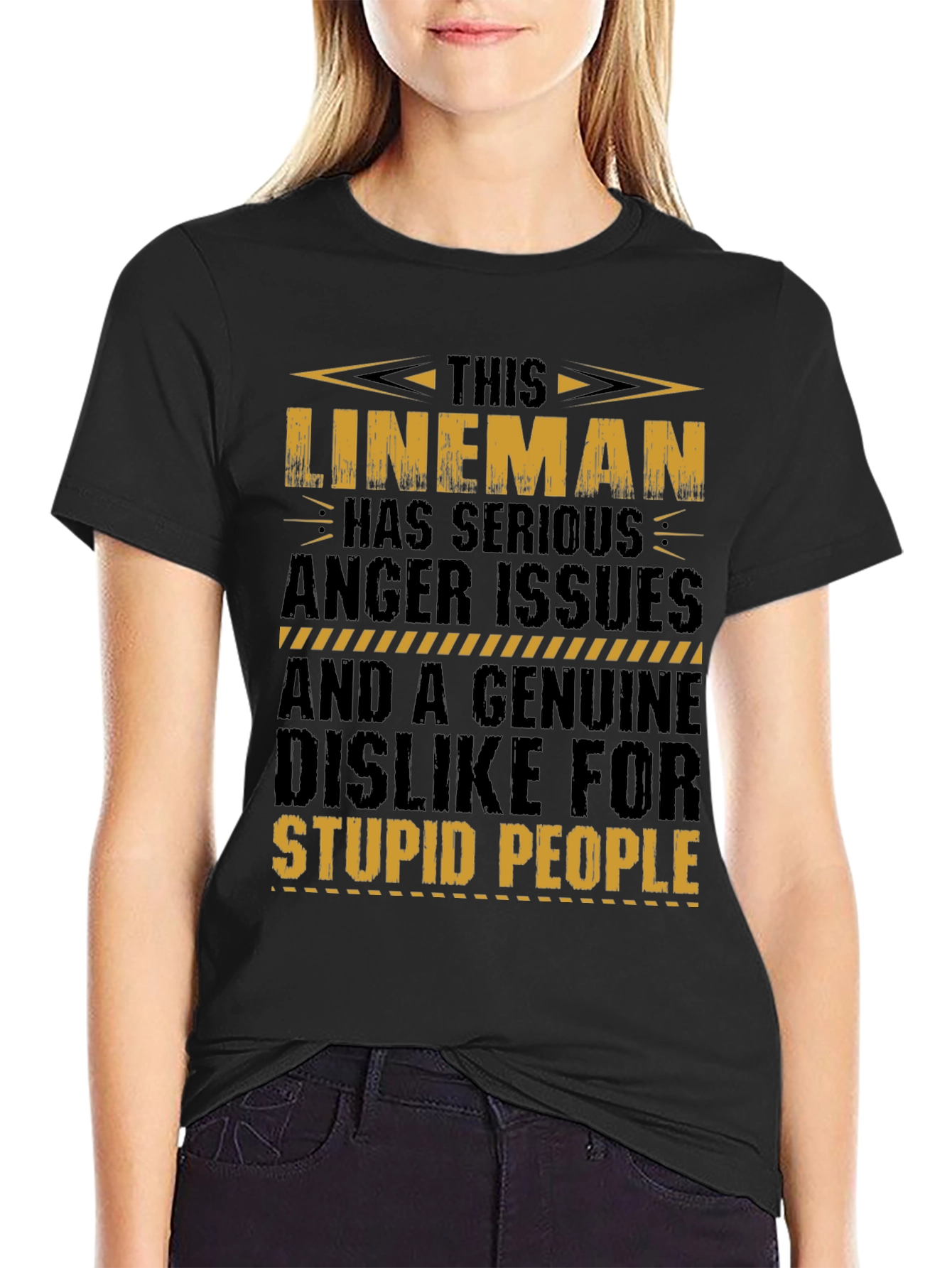 Lineman Anger Issues Graphic T-Shirt