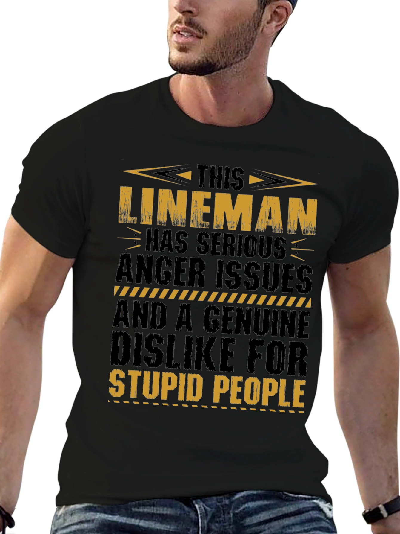 Lineman Anger Issues Graphic T-Shirt