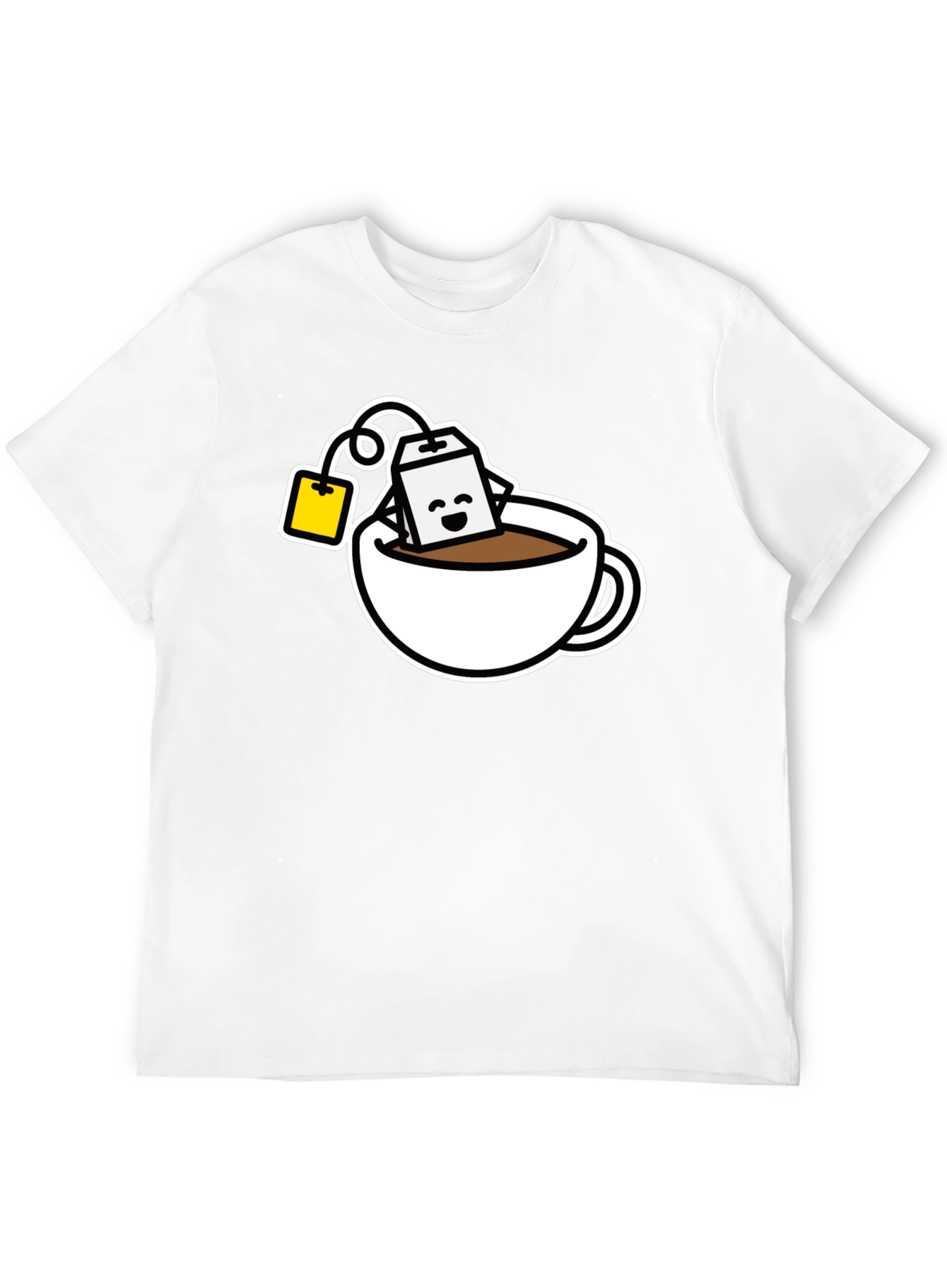 Cute Tea Time T-Shirt - Black