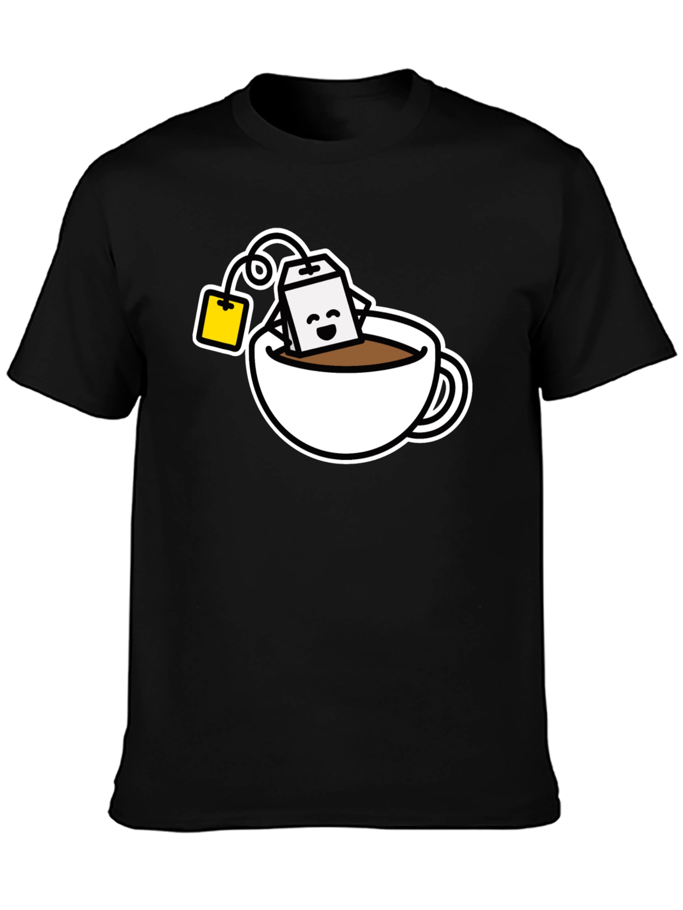 Cute Tea Time T-Shirt - Black