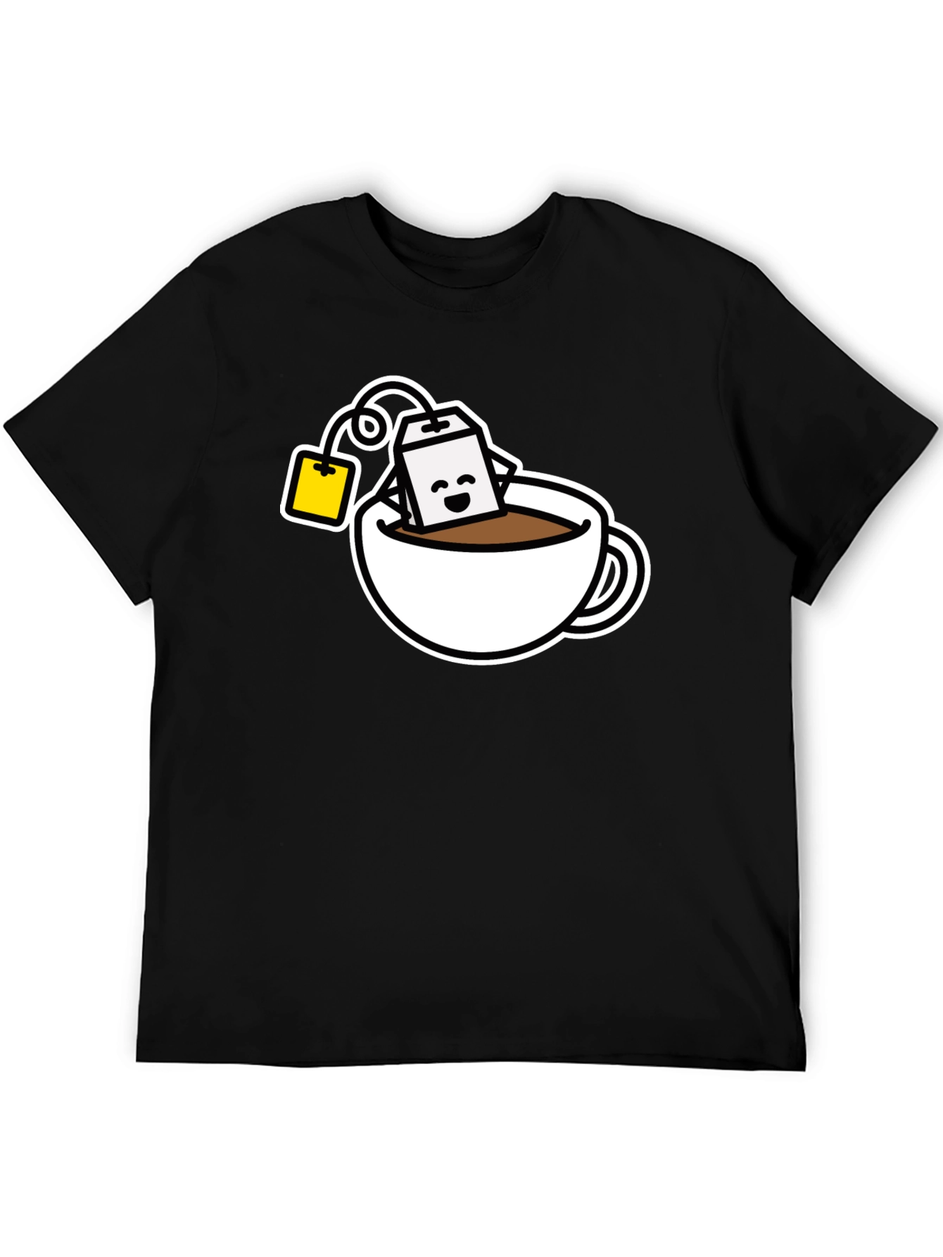 Cute Tea Time T-Shirt - Black