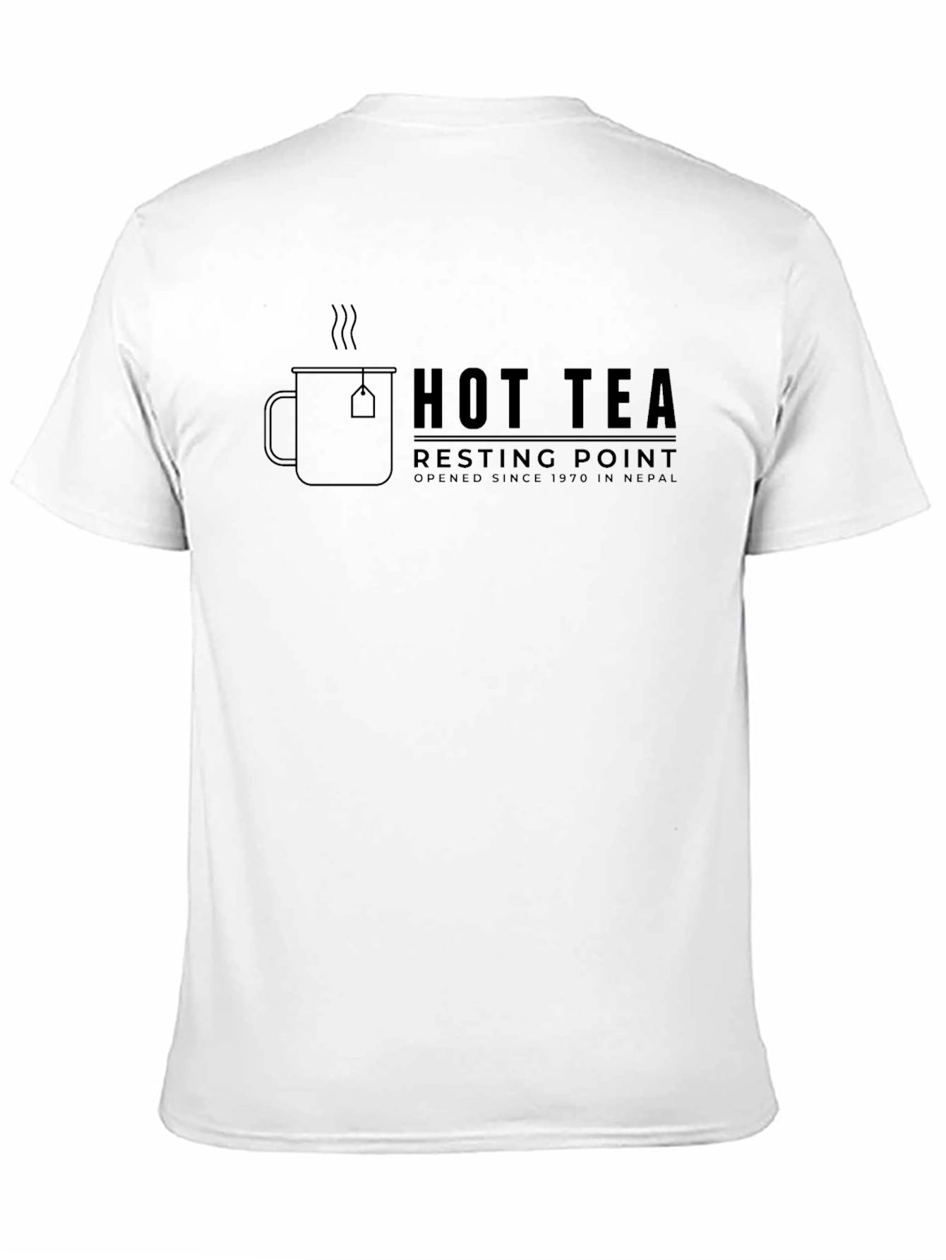 Hot Tea Resting Point T-Shirt - Black