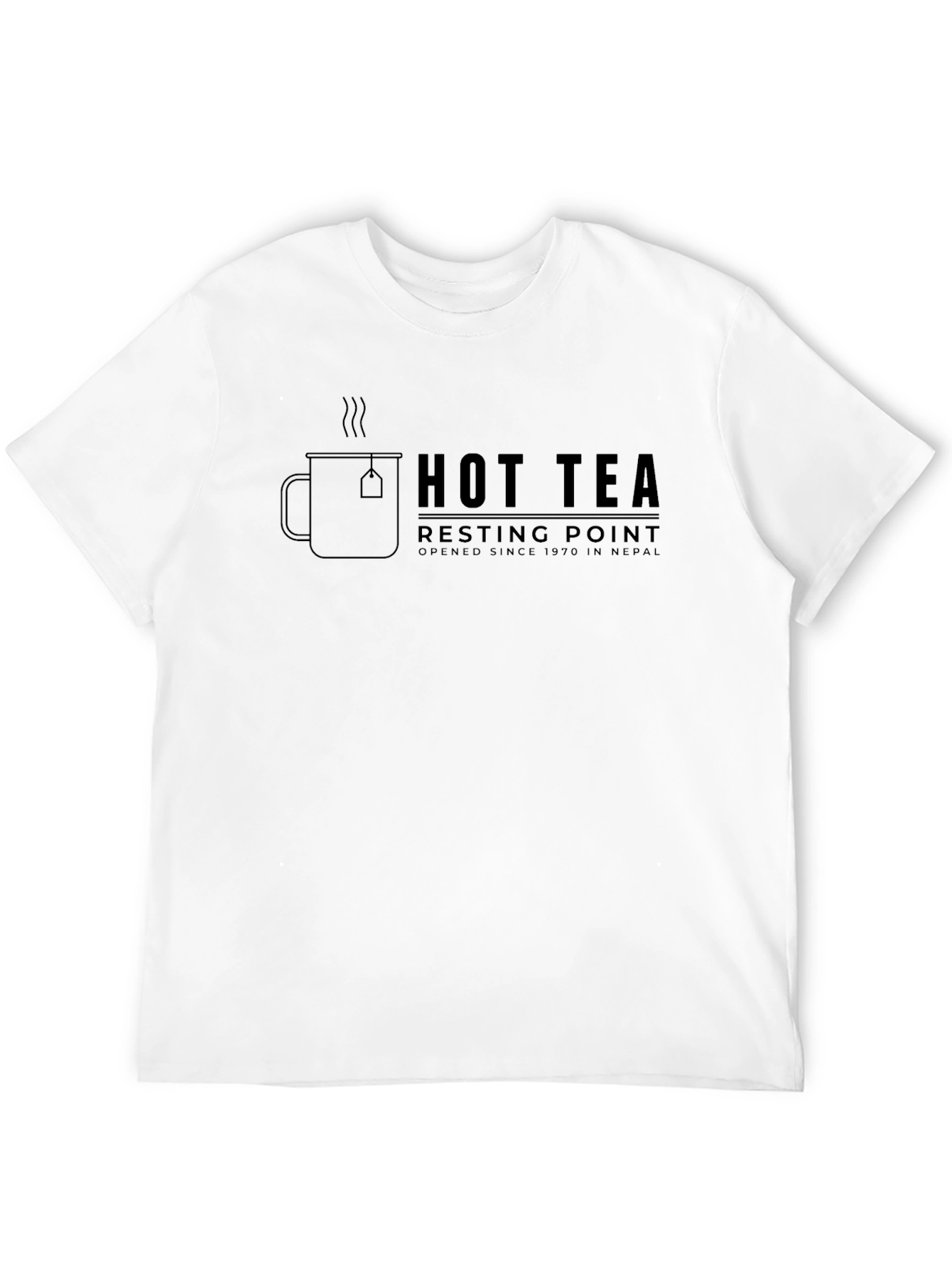Hot Tea Resting Point T-Shirt - Black