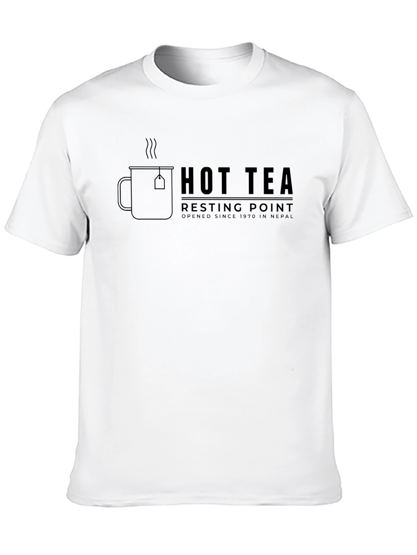 Hot Tea Resting Point T-Shirt - Black